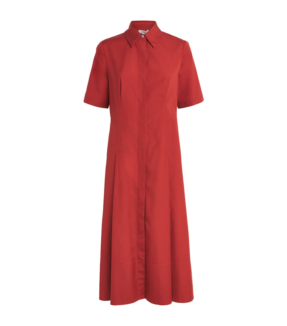 Cotton Shirt Midi Dress