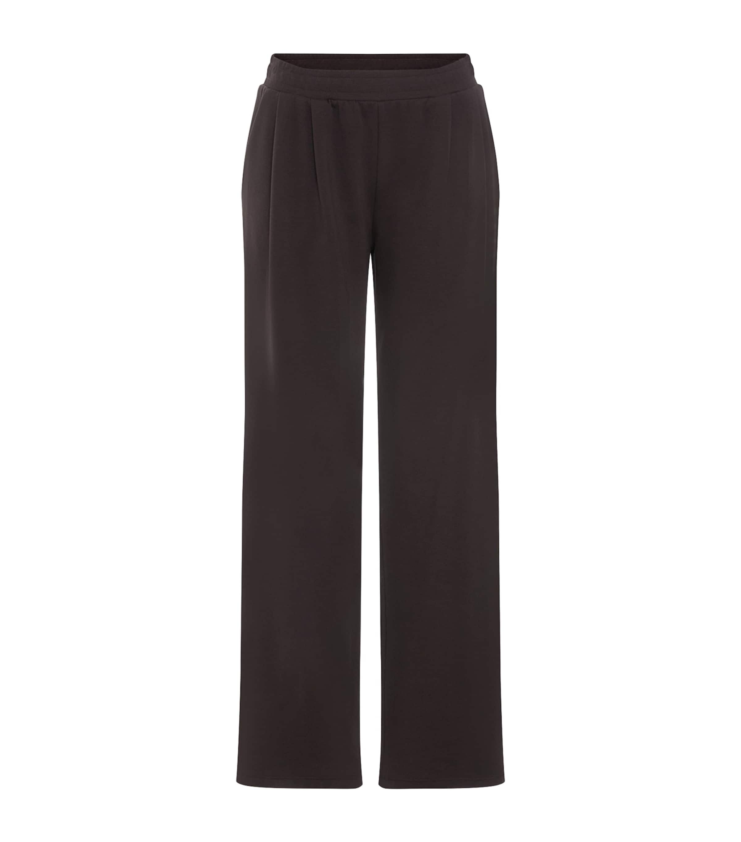 Hanro Womens Cotton Natural Living Pyjama Trousers Dark Mocha