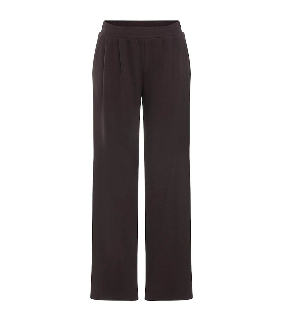 Hanro Womens Cotton Natural Living Pyjama Trousers Dark Mocha