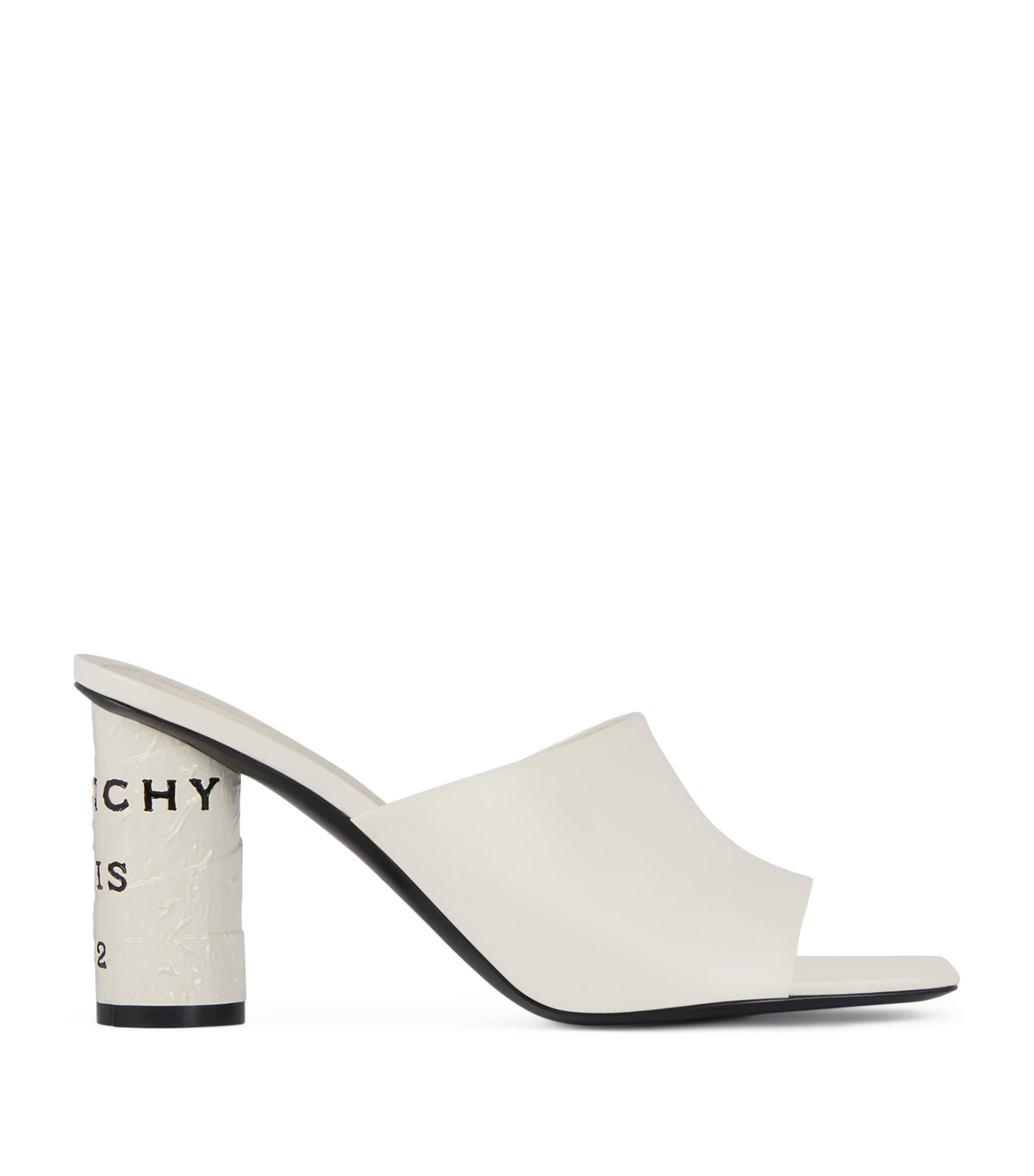 Givenchy Leather Tape Heeled Mules 85