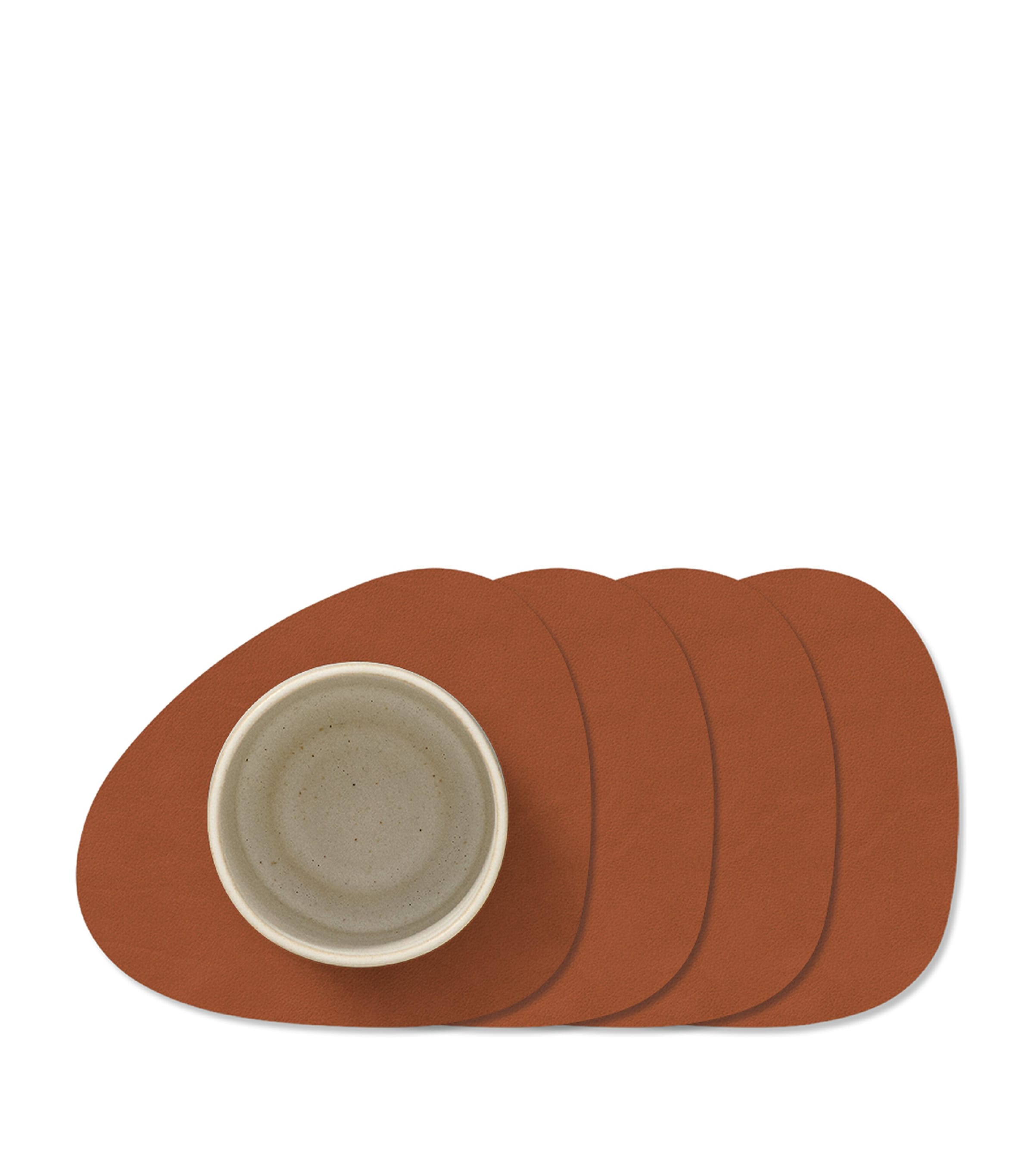 LIND DNA Curve Nupo Coasters (Set of 4) Orange