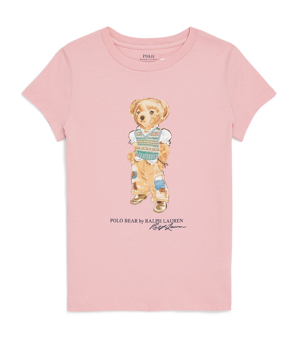 Ralph Lauren Kids Polo Bear T-Shirt (7-14 Years) Adirondack Rose
