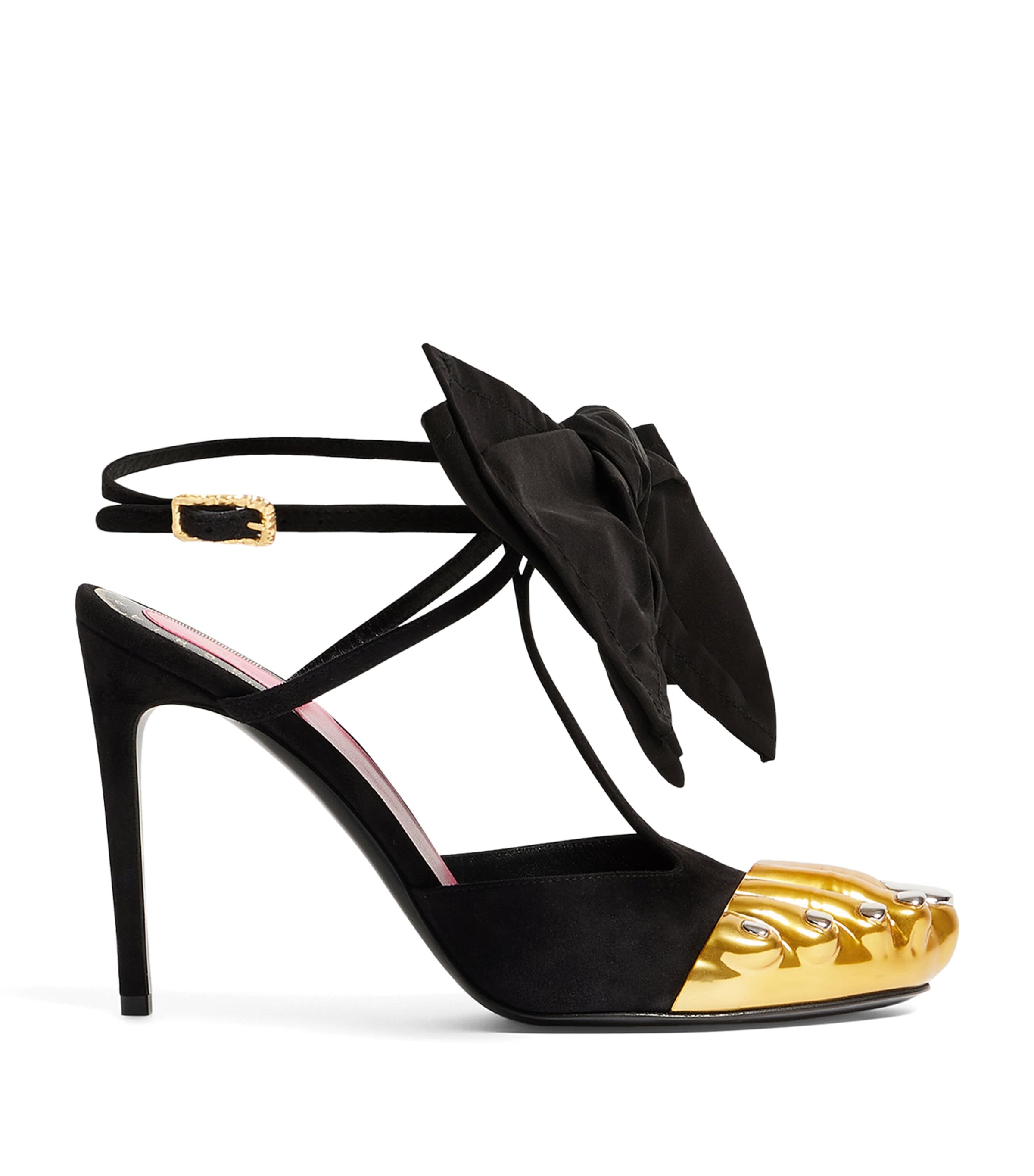 Schiaparelli Trompe-l'Oeil Heeled Sandals 105 Black