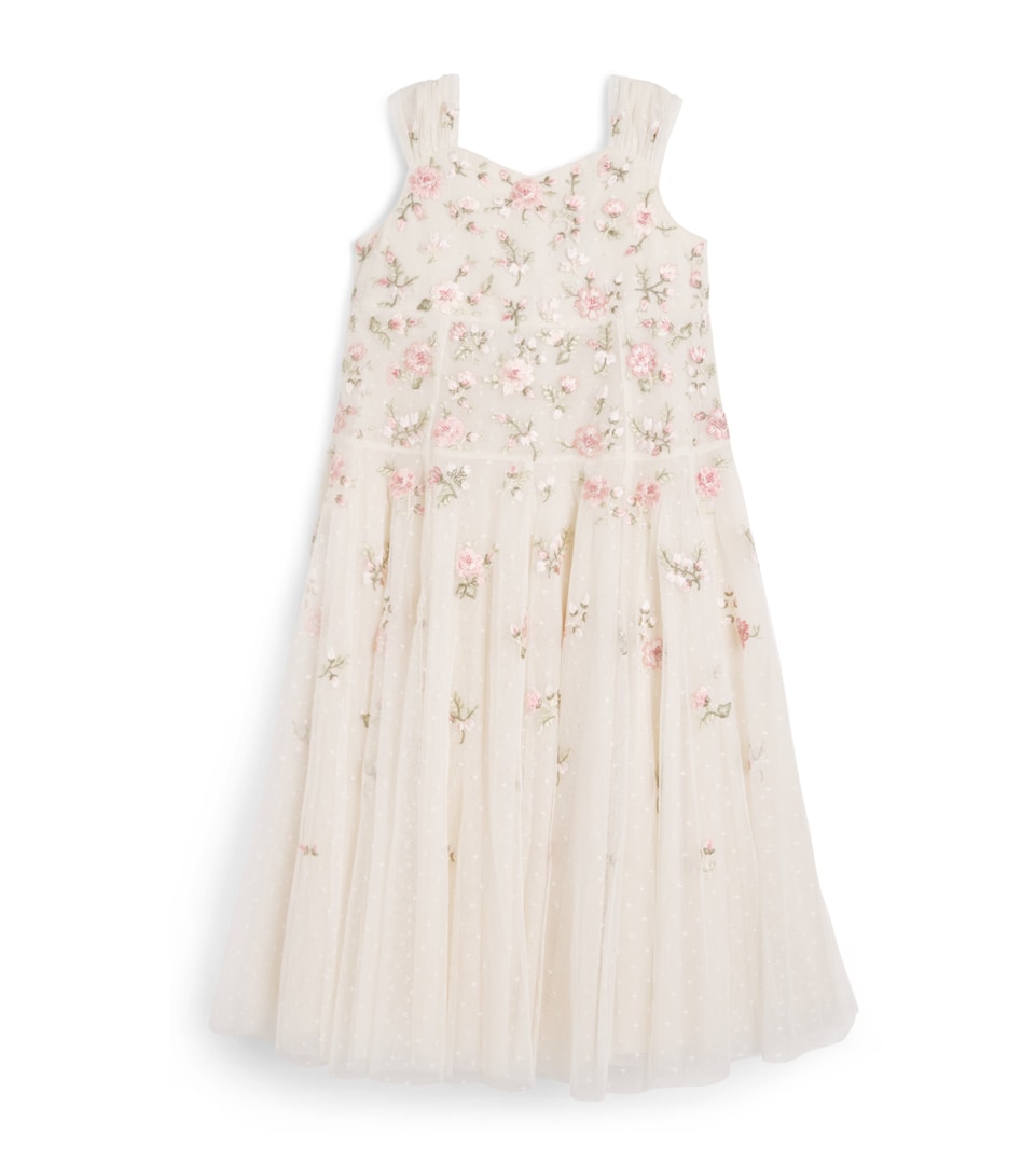 Needle & Thread Tulle Mayflower Ditsy Dress (4-6 Years) Cream/multi