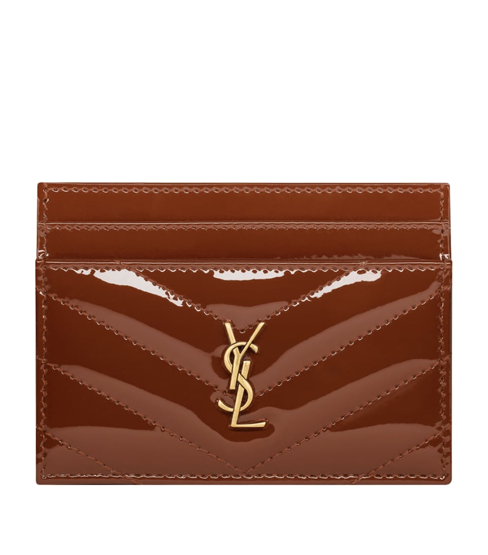 Saint Laurent Cassandre Patent Card Holder