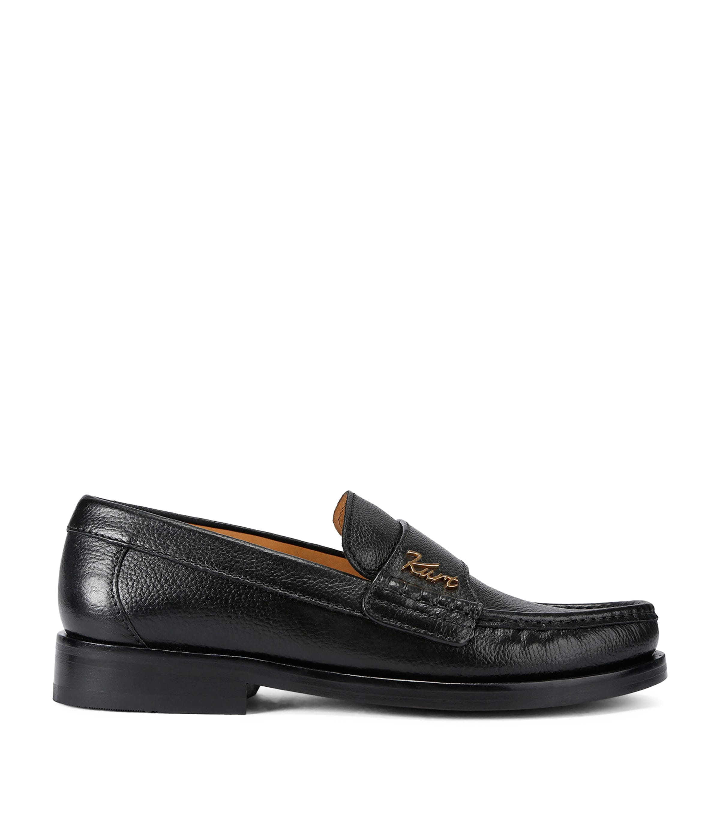 Kurt Geiger London Leather Limehouse Loafers Black