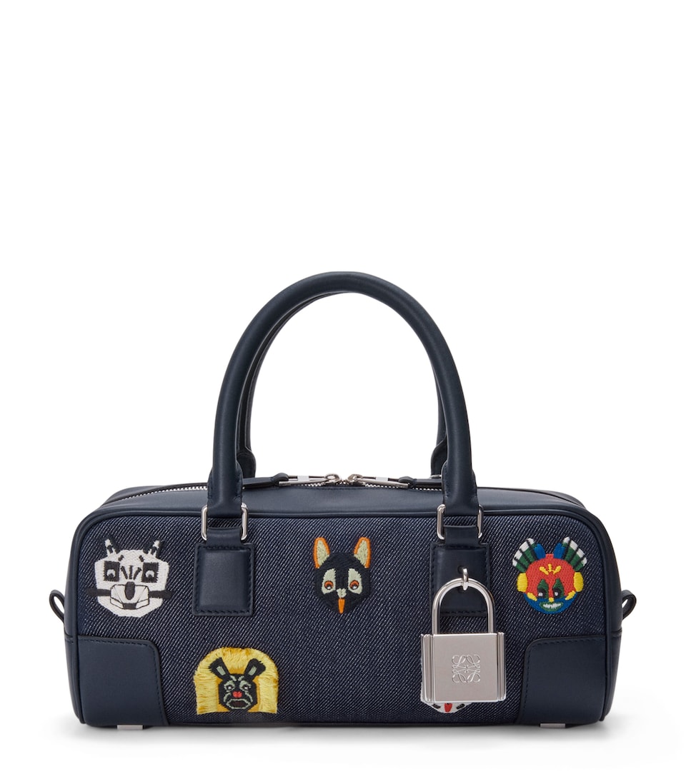 Denim Amazona Cats 23 Top Handle Bag