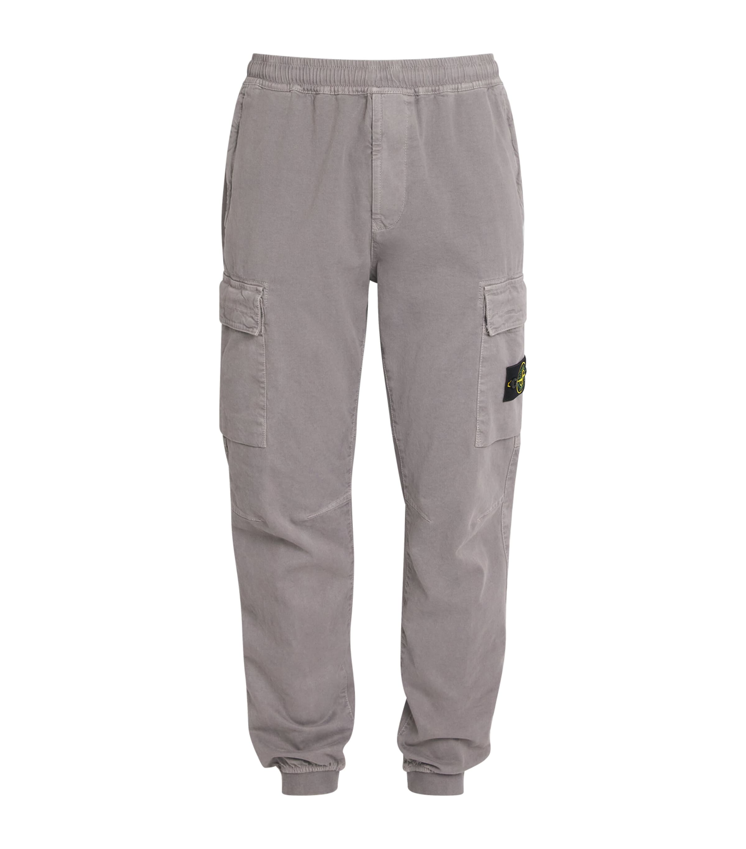 Stone Island Mens Stretch-Cotton Cargo Trousers