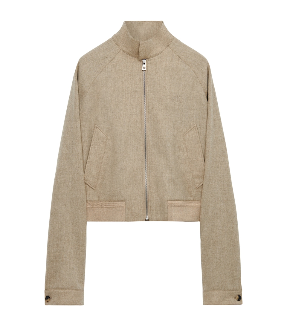 Wool-Blend Bomber Jacket