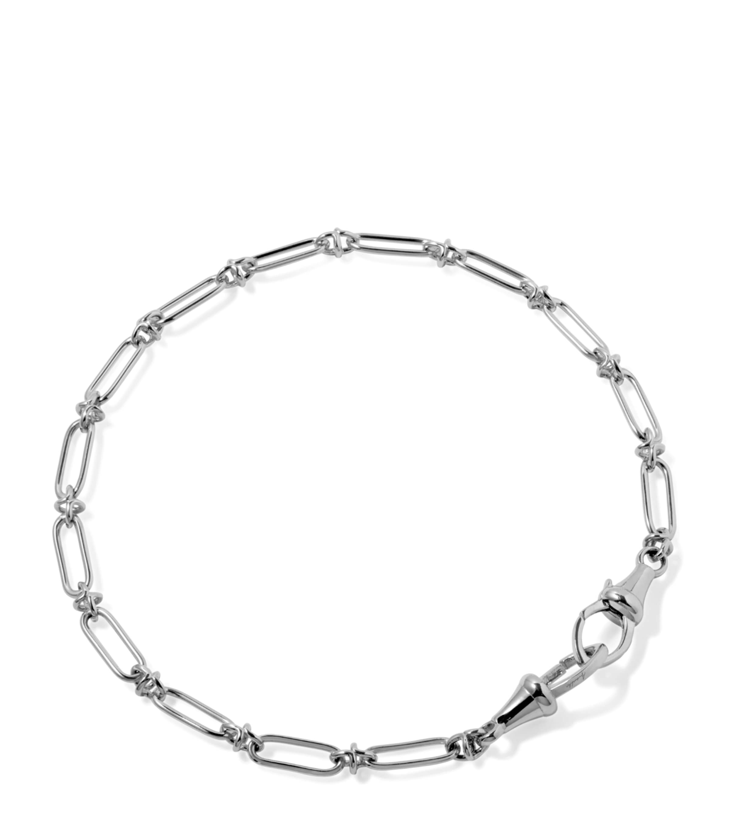 Annoushka White Gold Knuckle Classic Link Chain Bracelet