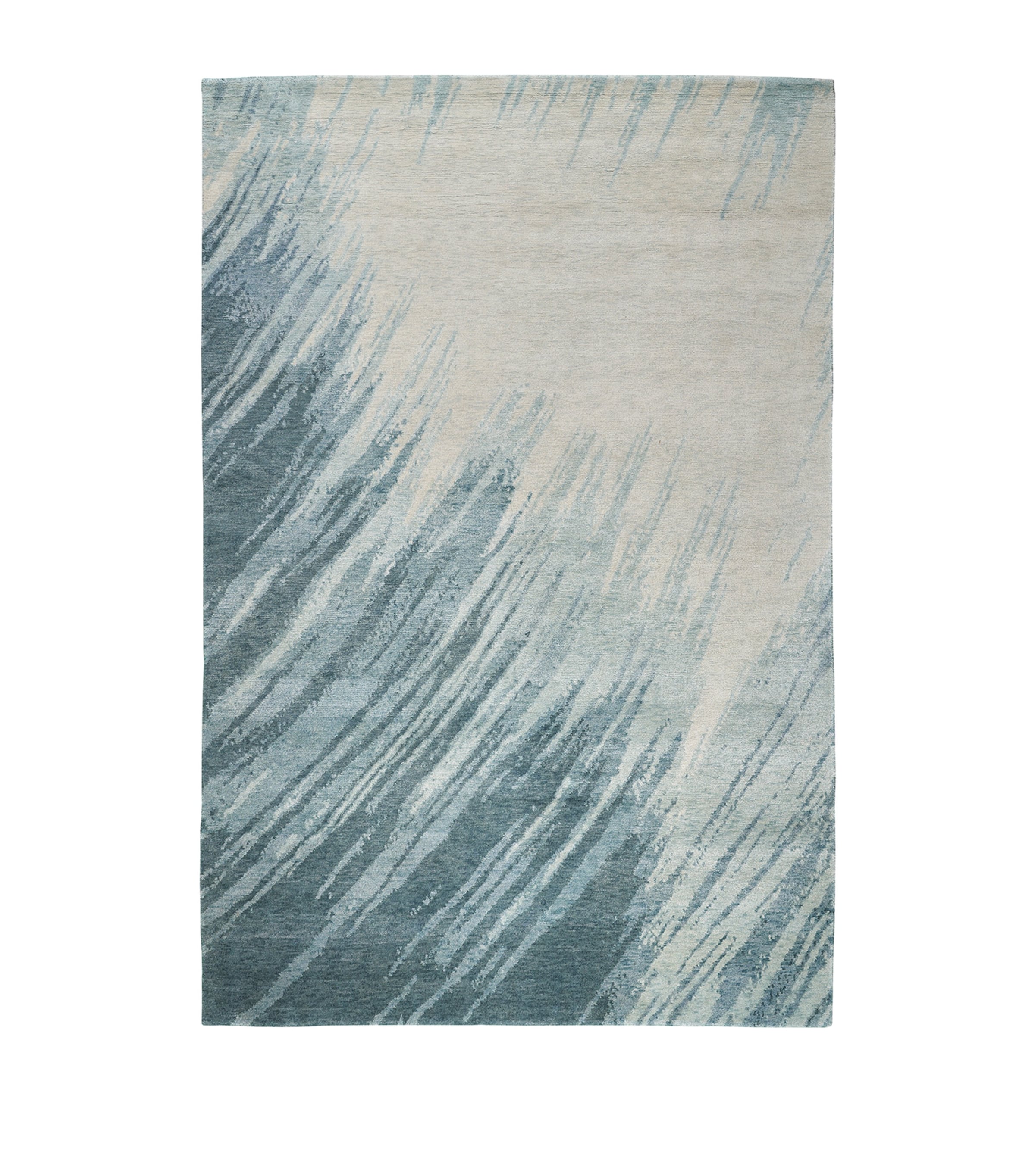 x David Rockwell Wool-Bamboo Silk Splash Sea Rug (2.74m x 1.83m)