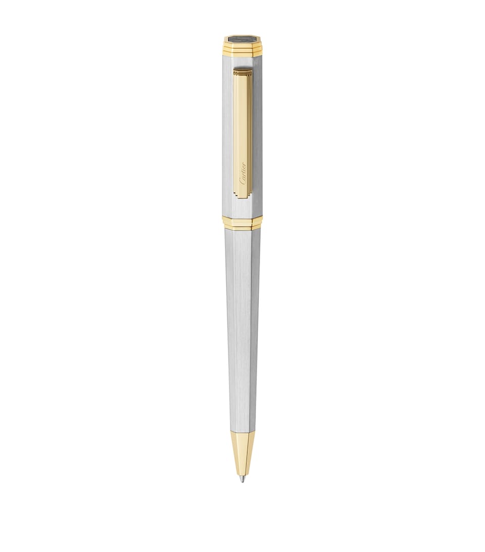 Cartier Vendôme Louis Cartier Ballpoint Pen Silver