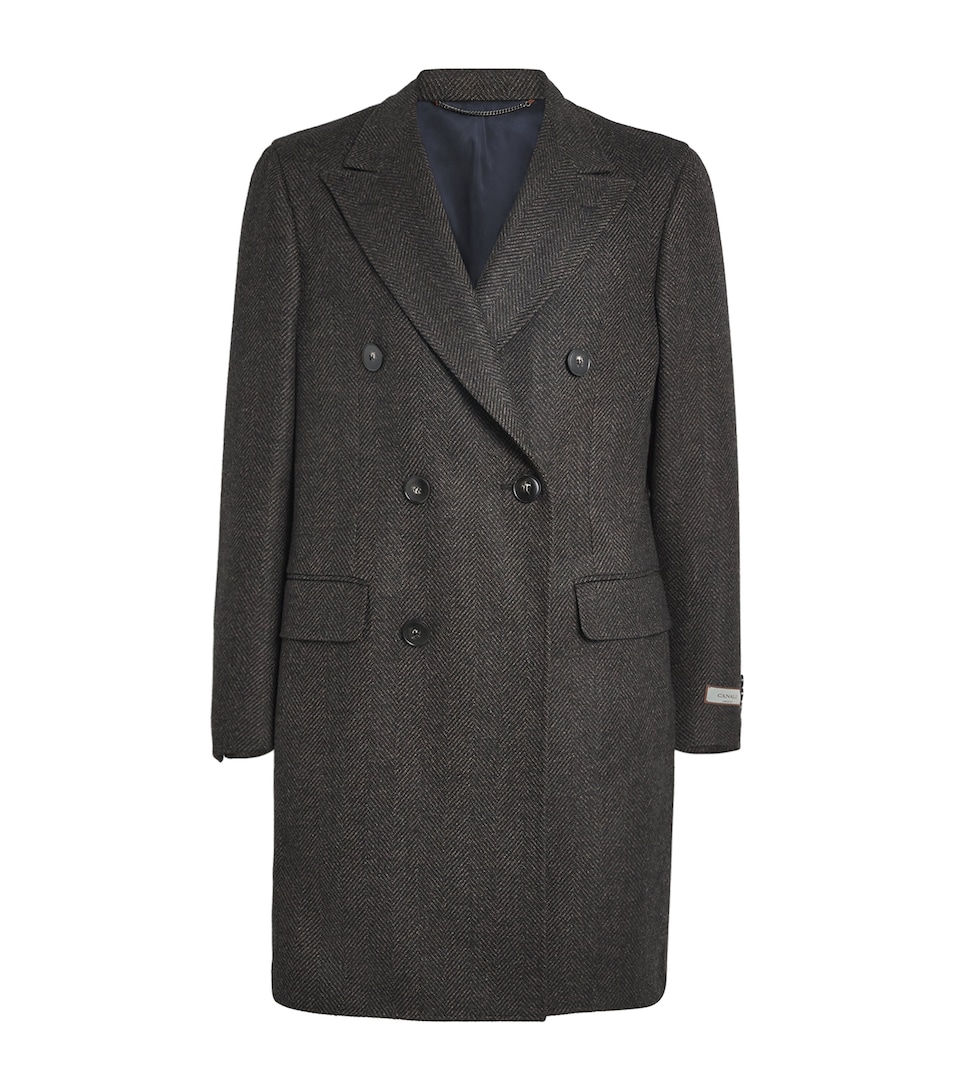 Wool Double-Breasted Overcoat