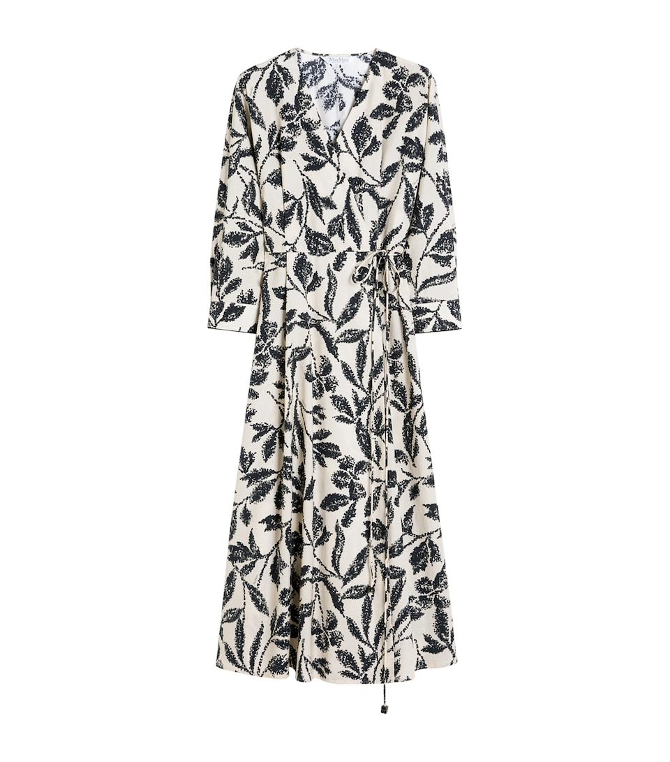 Cotton Poplin Printed Midi Dress