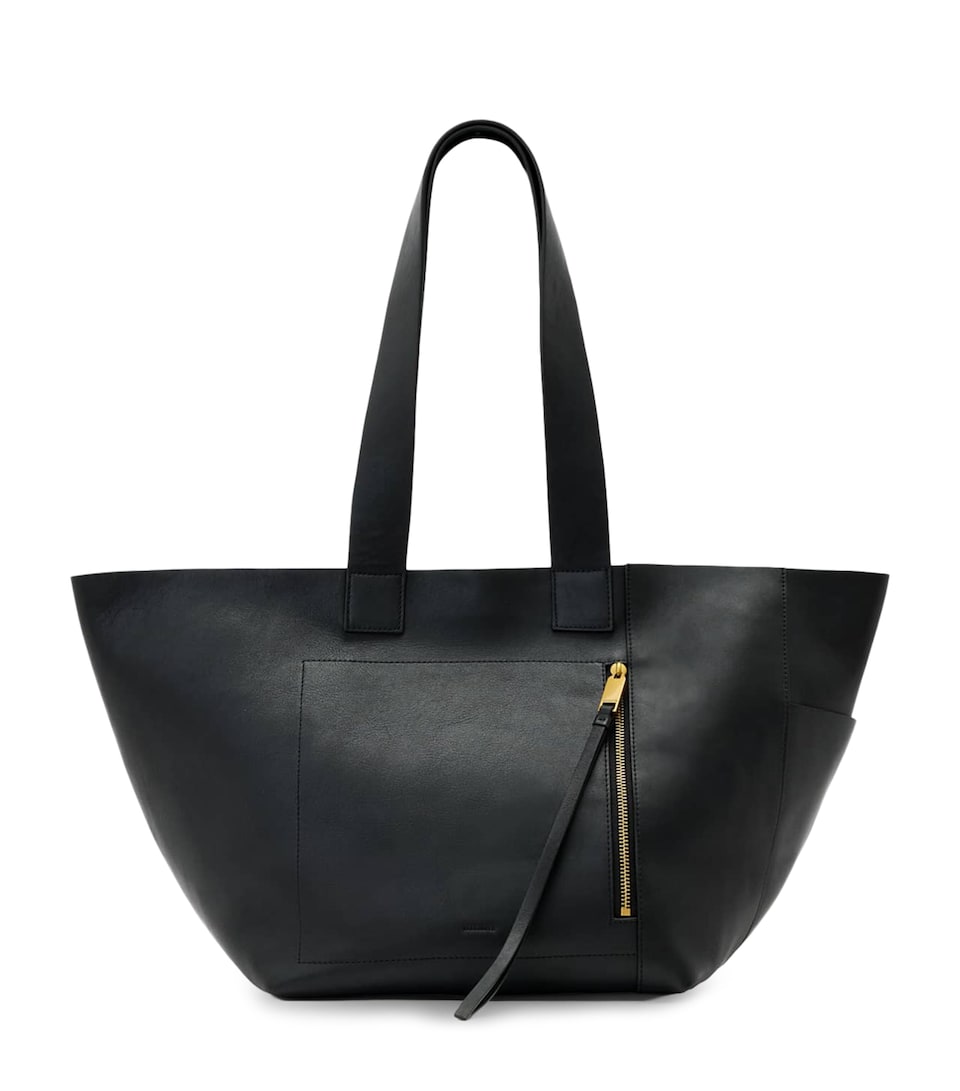 Leather Alba East West Tote Bag