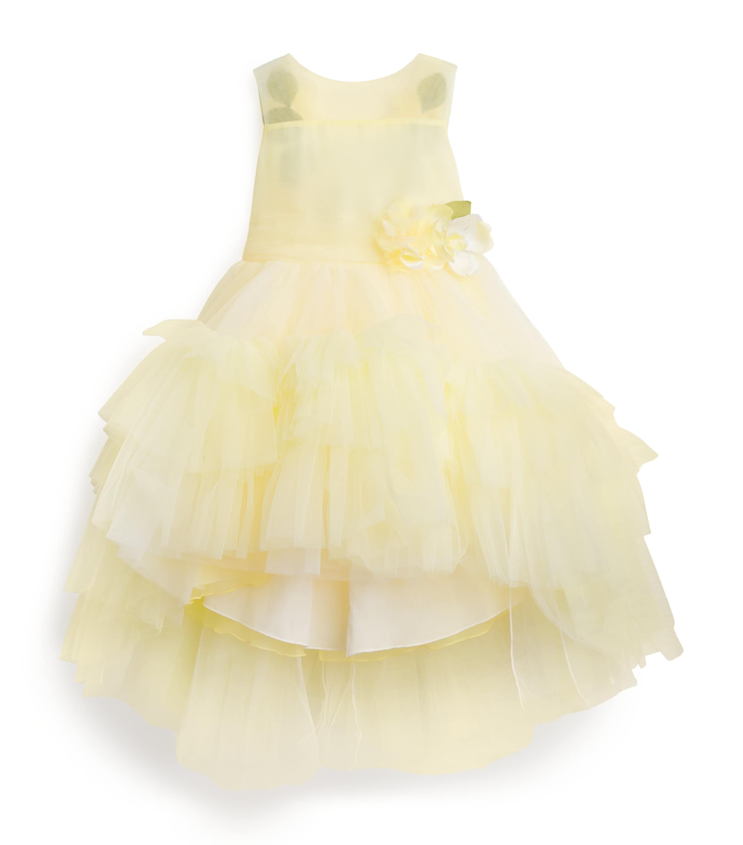 Tulle Floral-Detail Dress (4-14 Years)