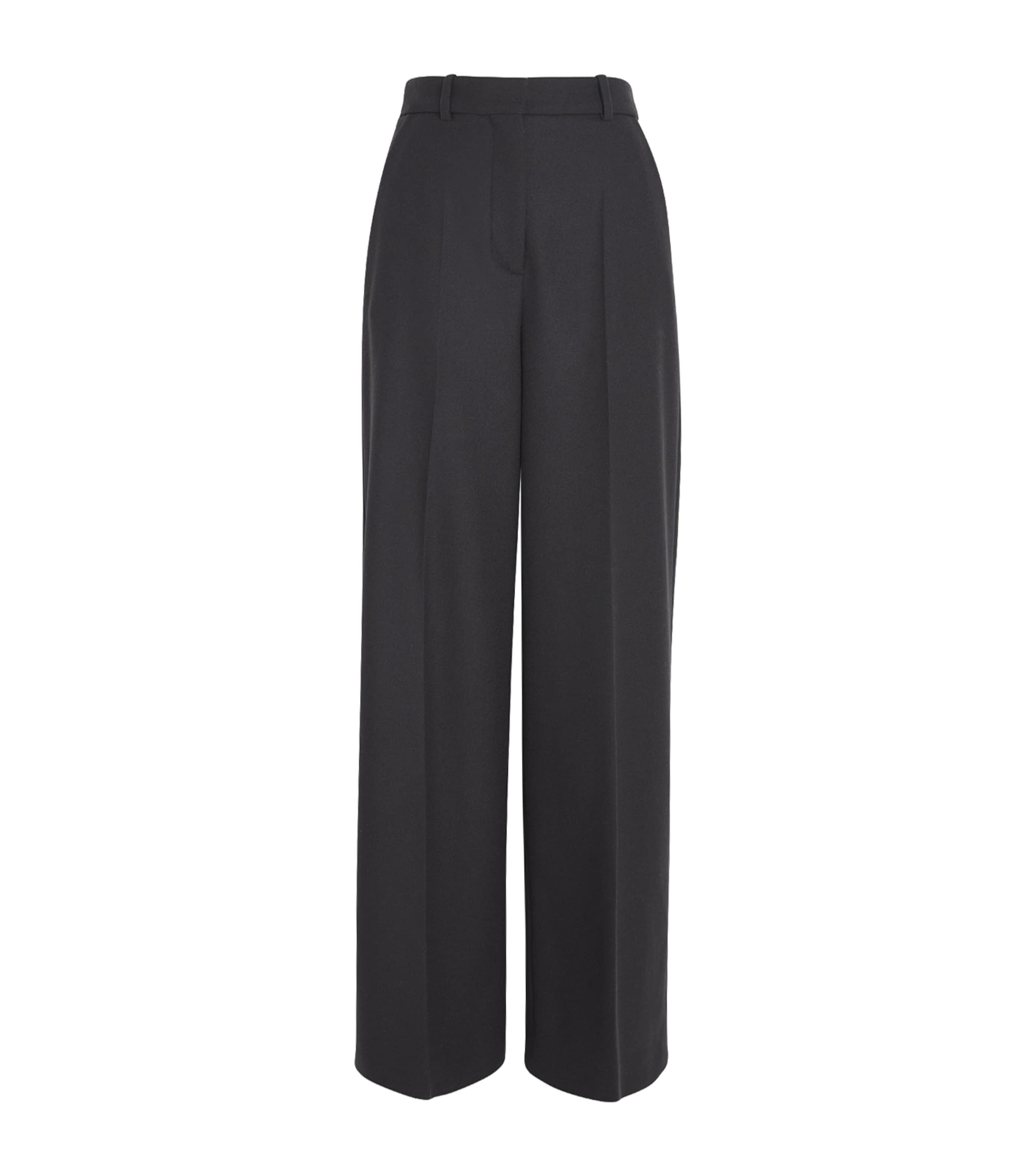 Virgin Wool-Blend Flannel Alana Trousers