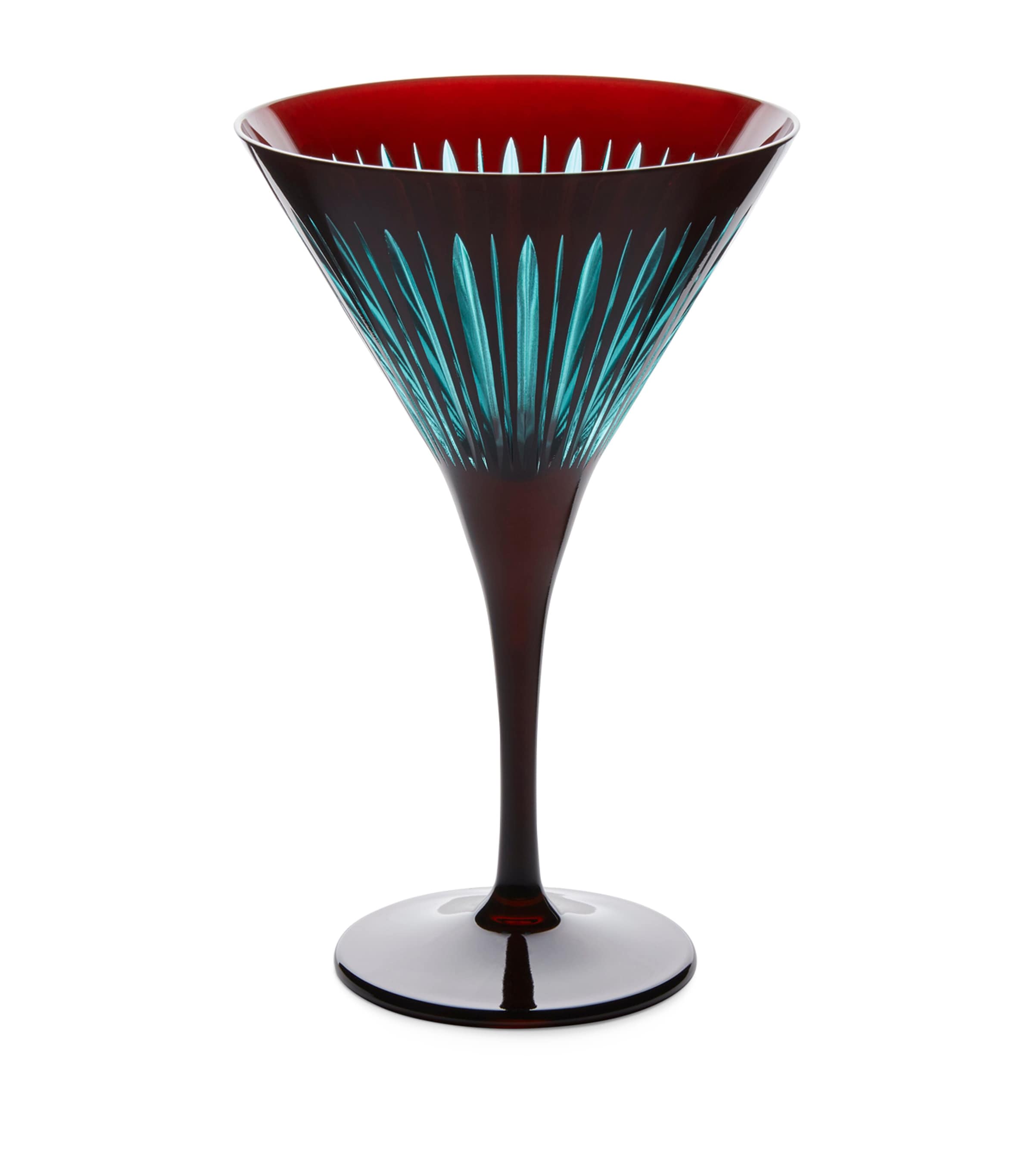 L'Objet Prism Martini Glasses (Set of 4) Bordeaux