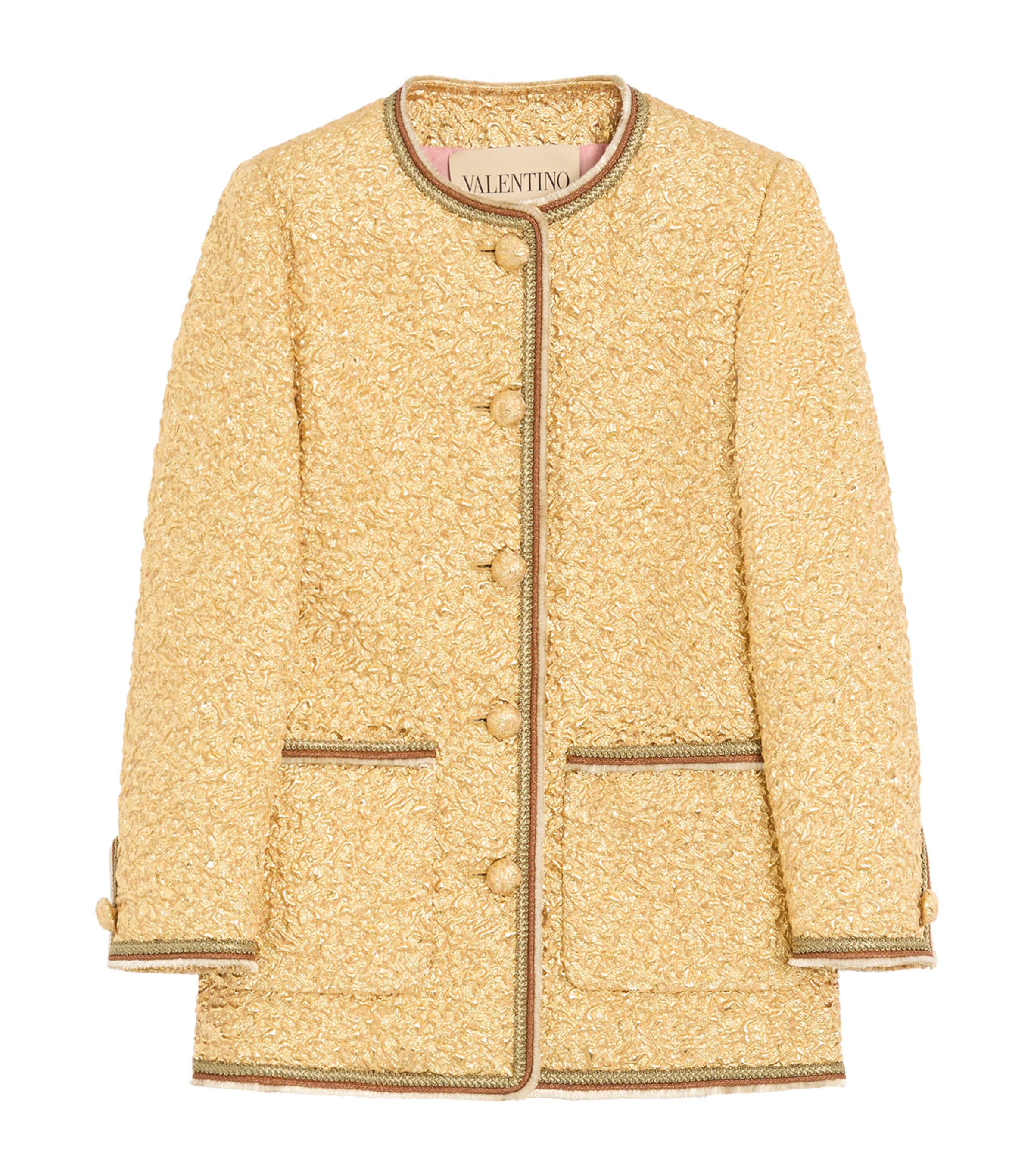 Metallic-Trim Jacket