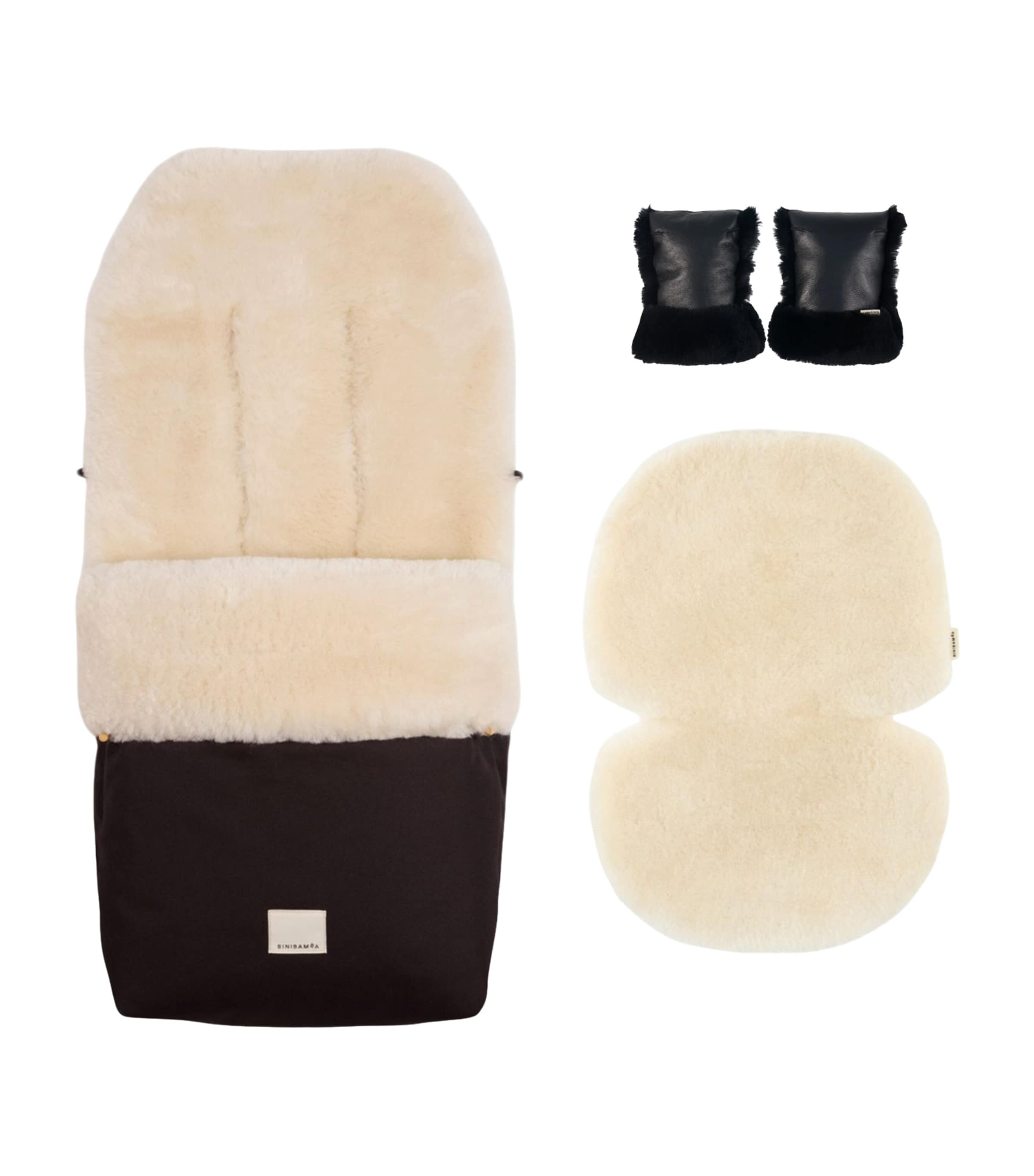 Binibamba Sheepskin Buggy Kit Milk