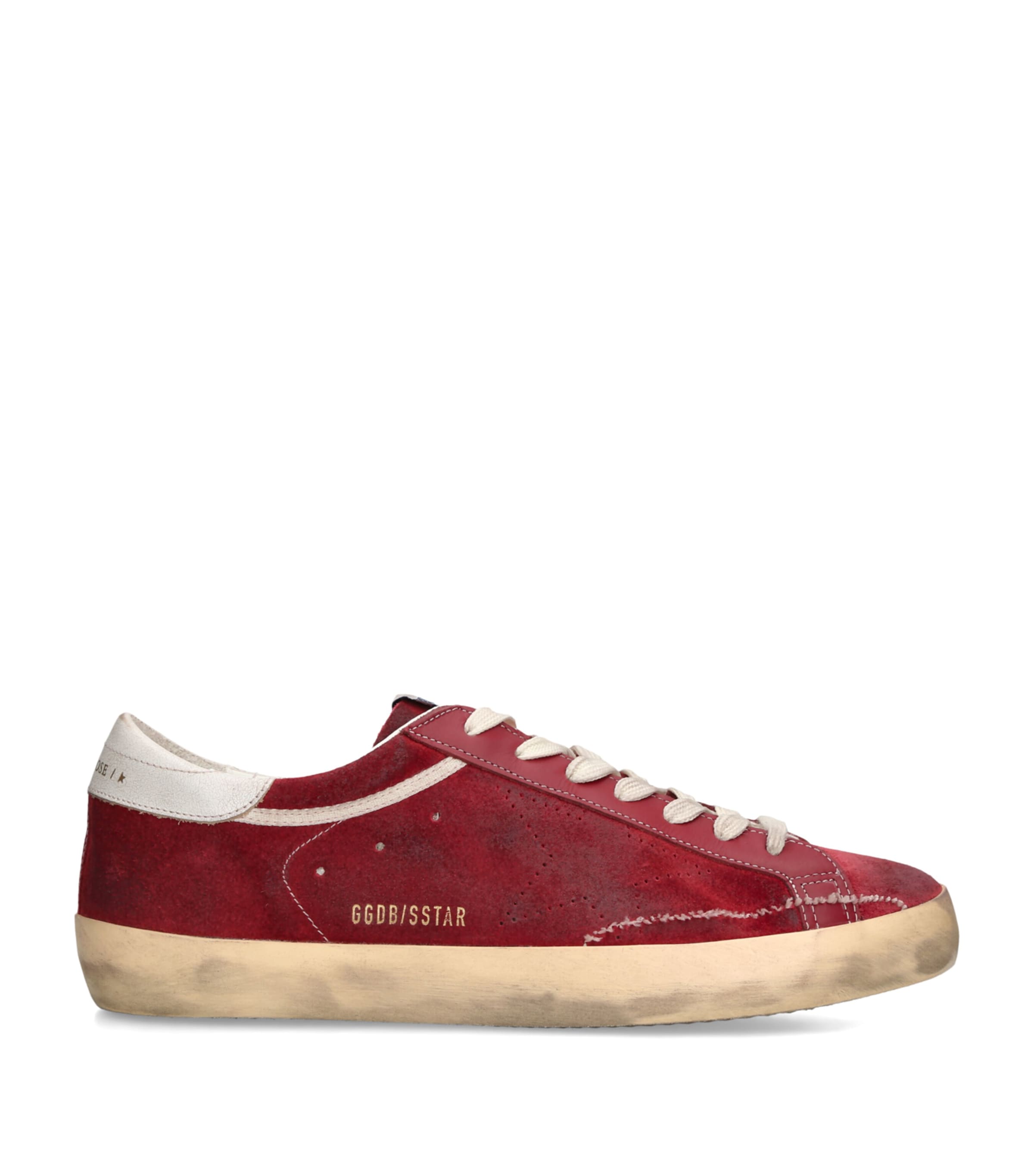 Golden Goose Suede Super-Star Sneakers Wine