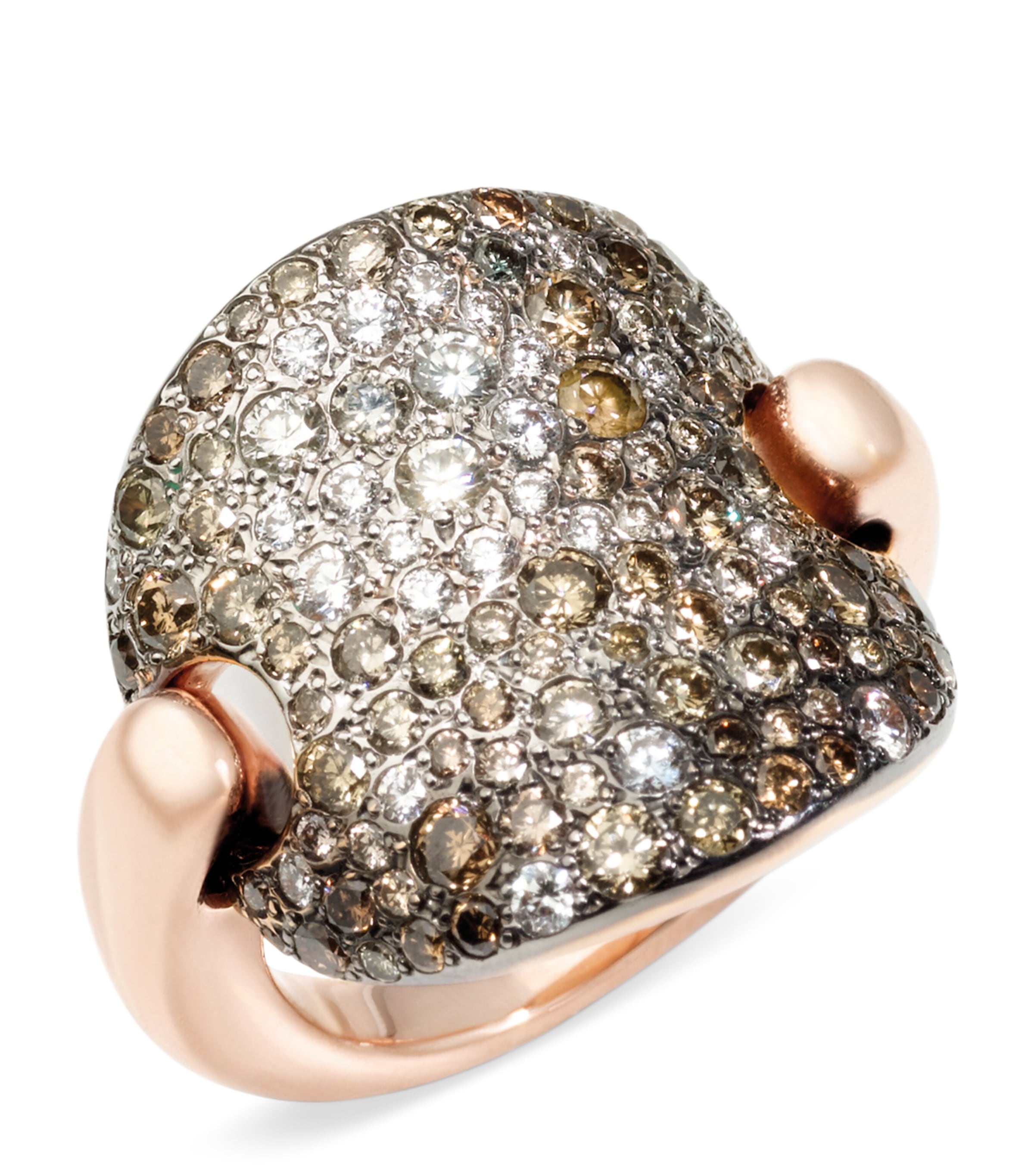 Pomellato Rose Gold and Diamond Sabbia Ring