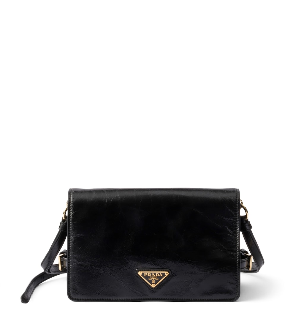 Leather Flap Shoulder Bag