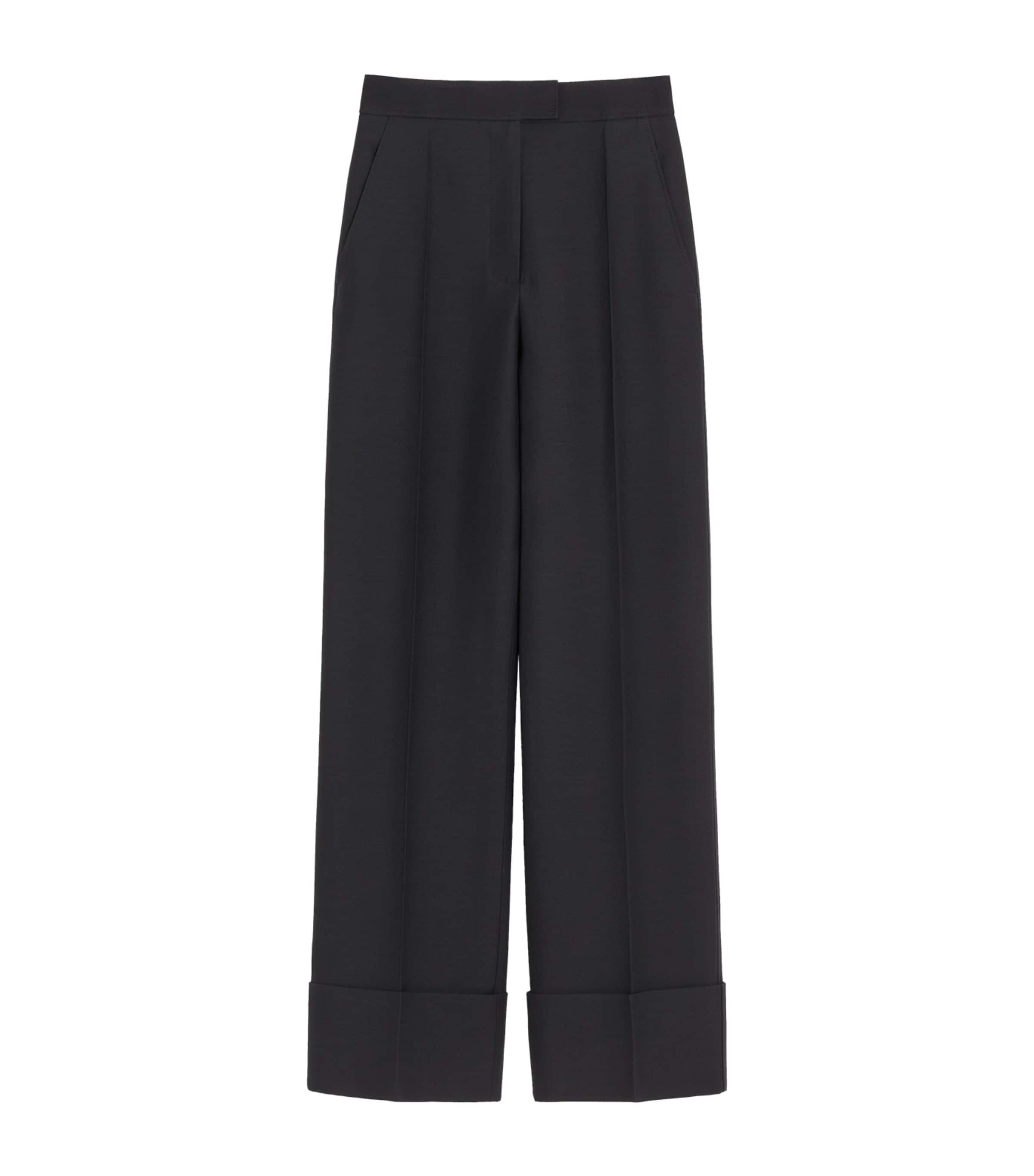 Virgin Wool-Silk Trousers
