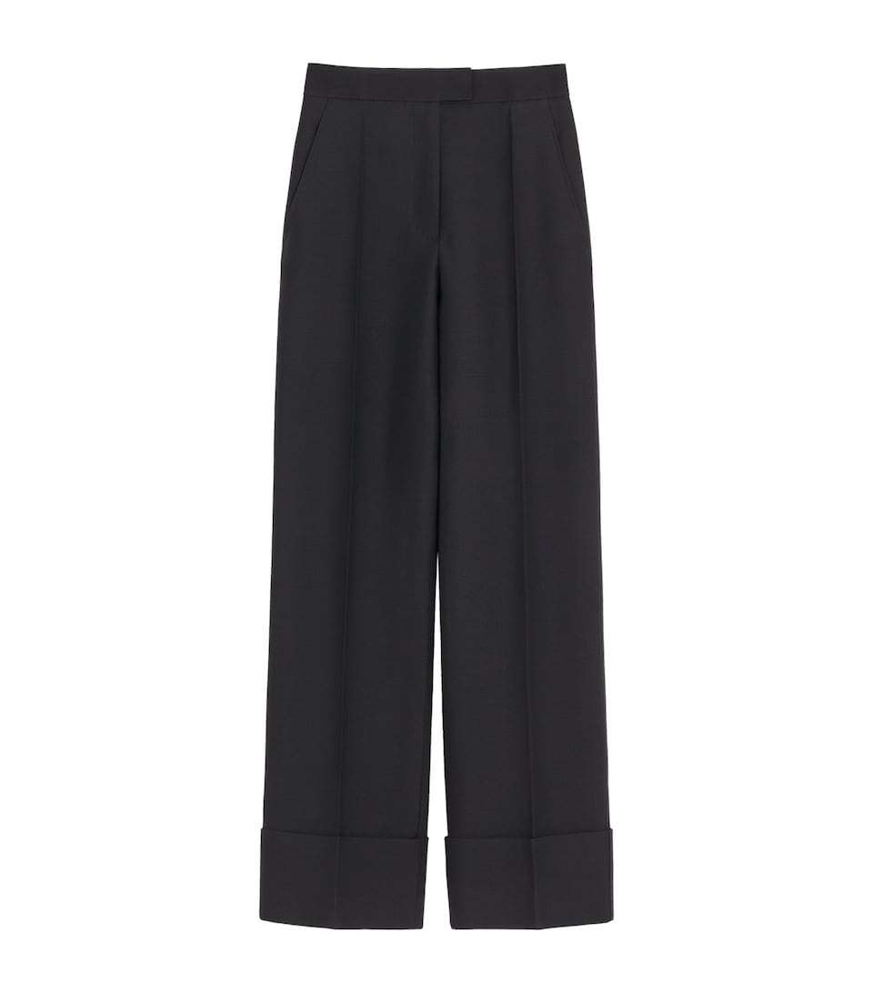 Virgin Wool-Silk Trousers