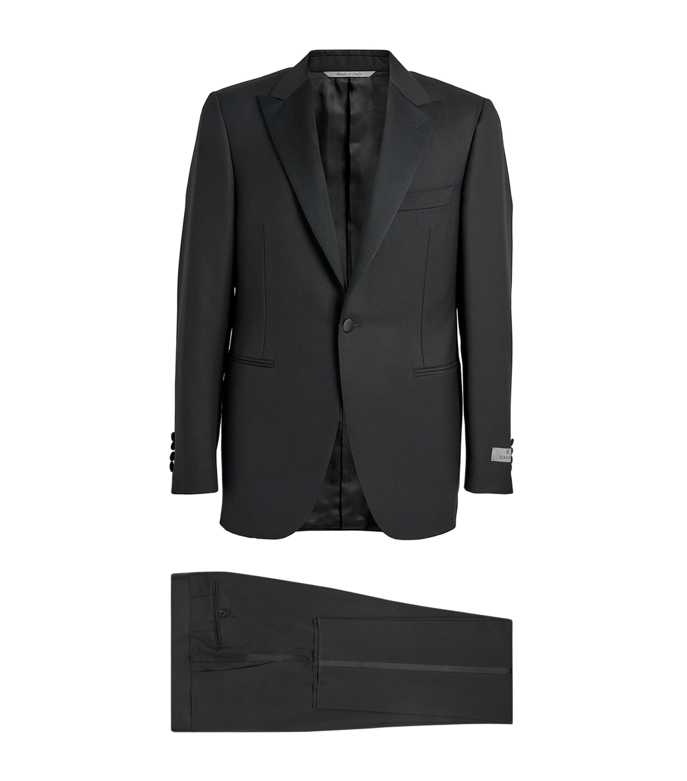 Canali Mens Wool 2-Piece Tuxedo Black