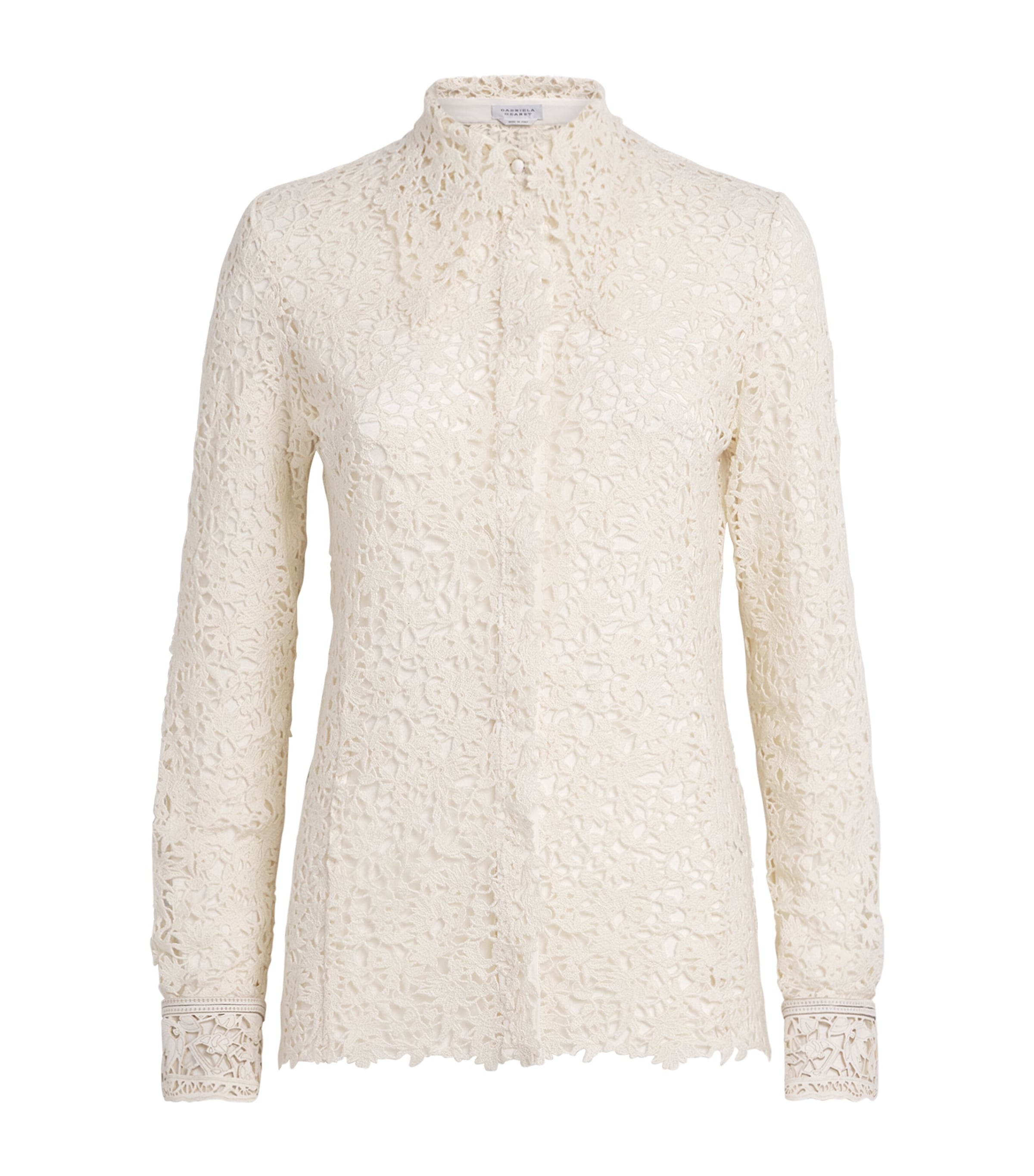 Gabriela Hearst Womens Cashmere Floral Vera Shirt Ivr Ivory