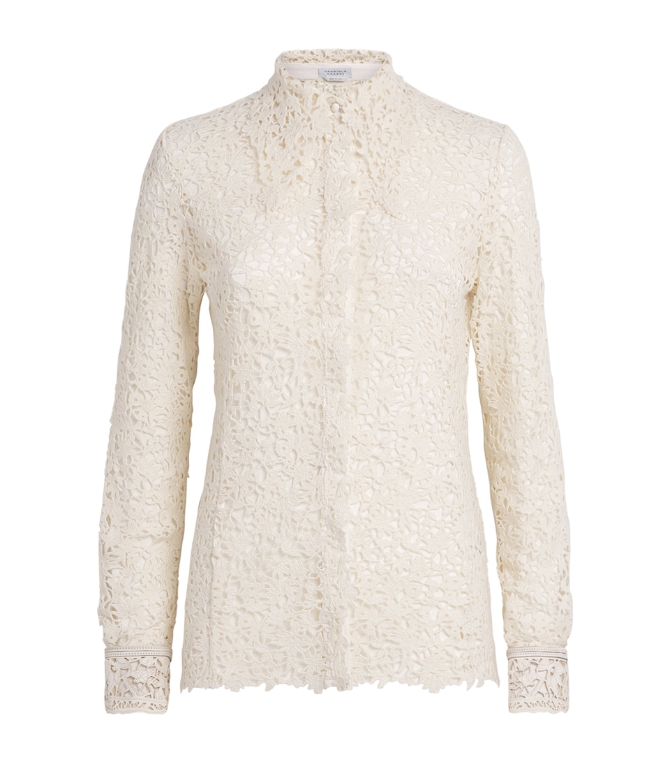 Gabriela Hearst Womens Cashmere Floral Vera Shirt Ivr Ivory