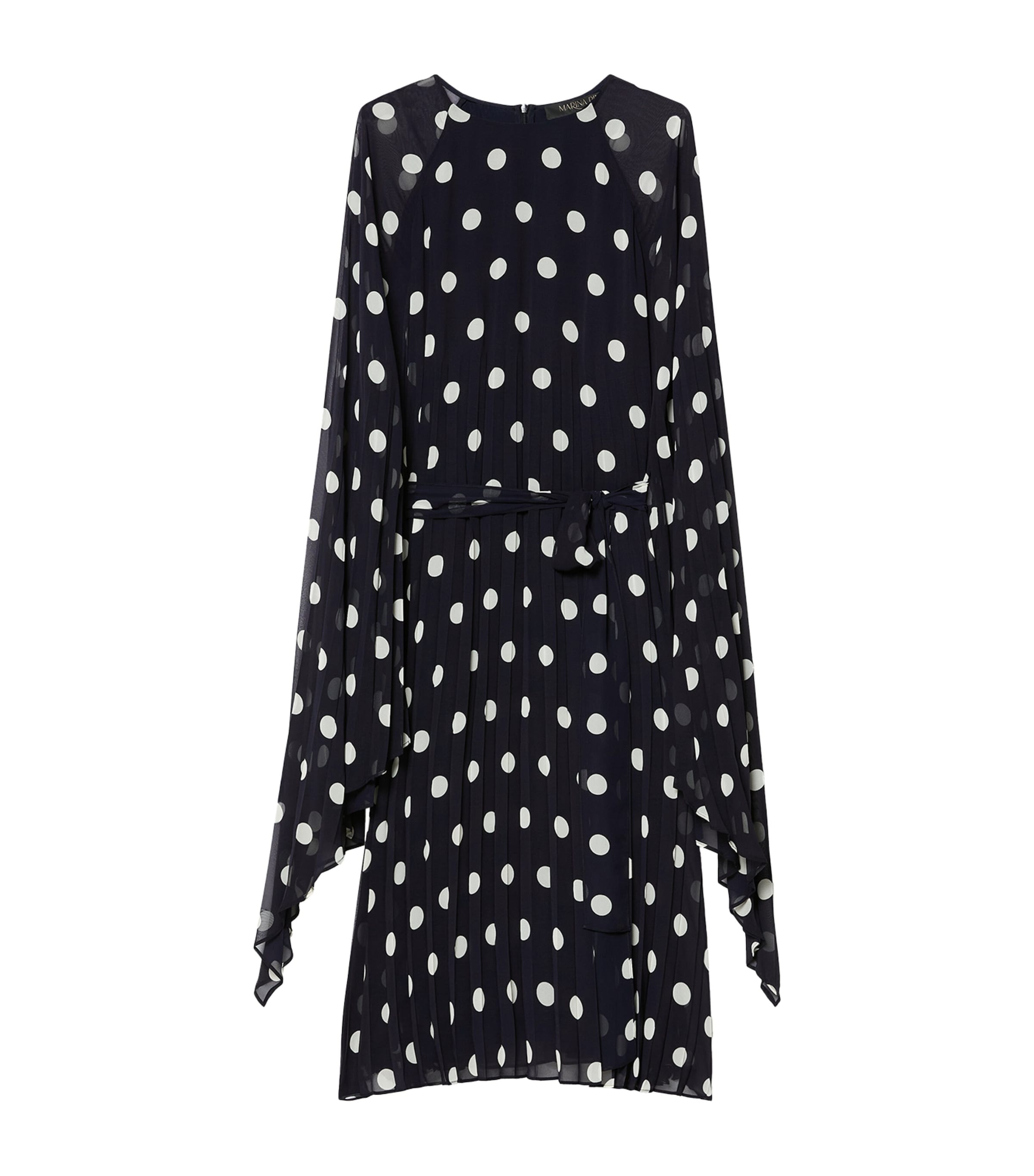 Georgette Polka-Dot Dress
