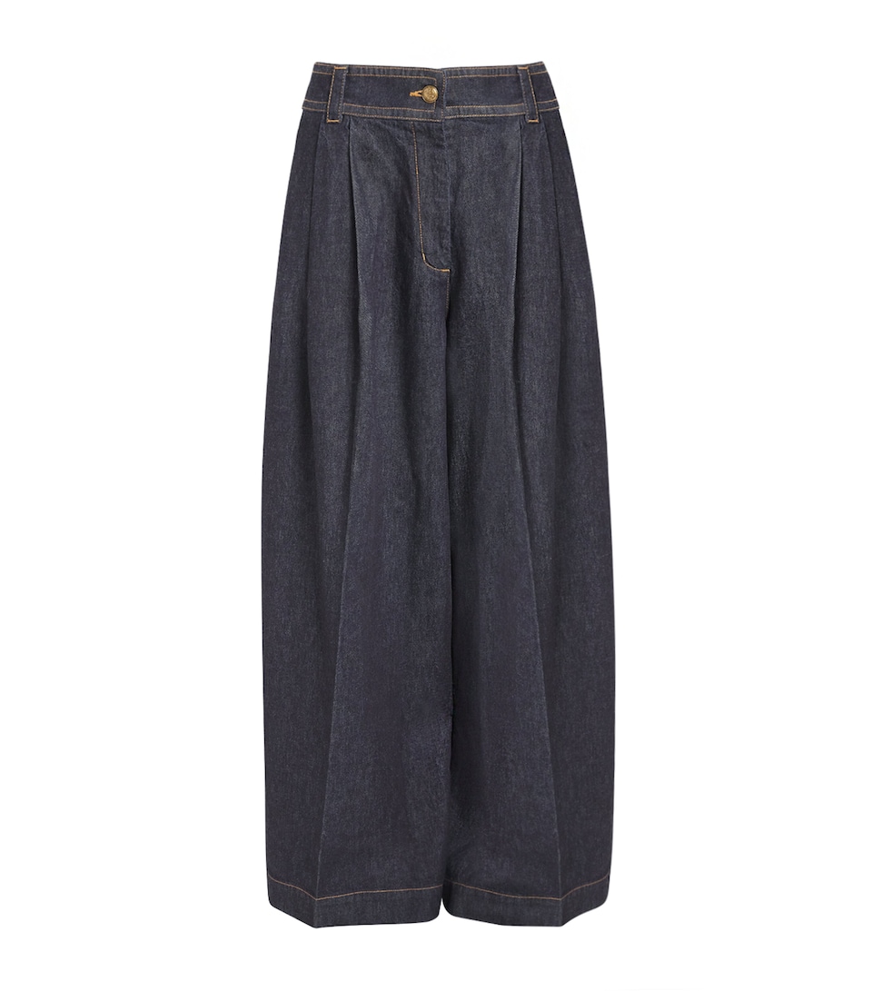 Zimmermann Womens Valiant Flared Jeans Onyx Blue