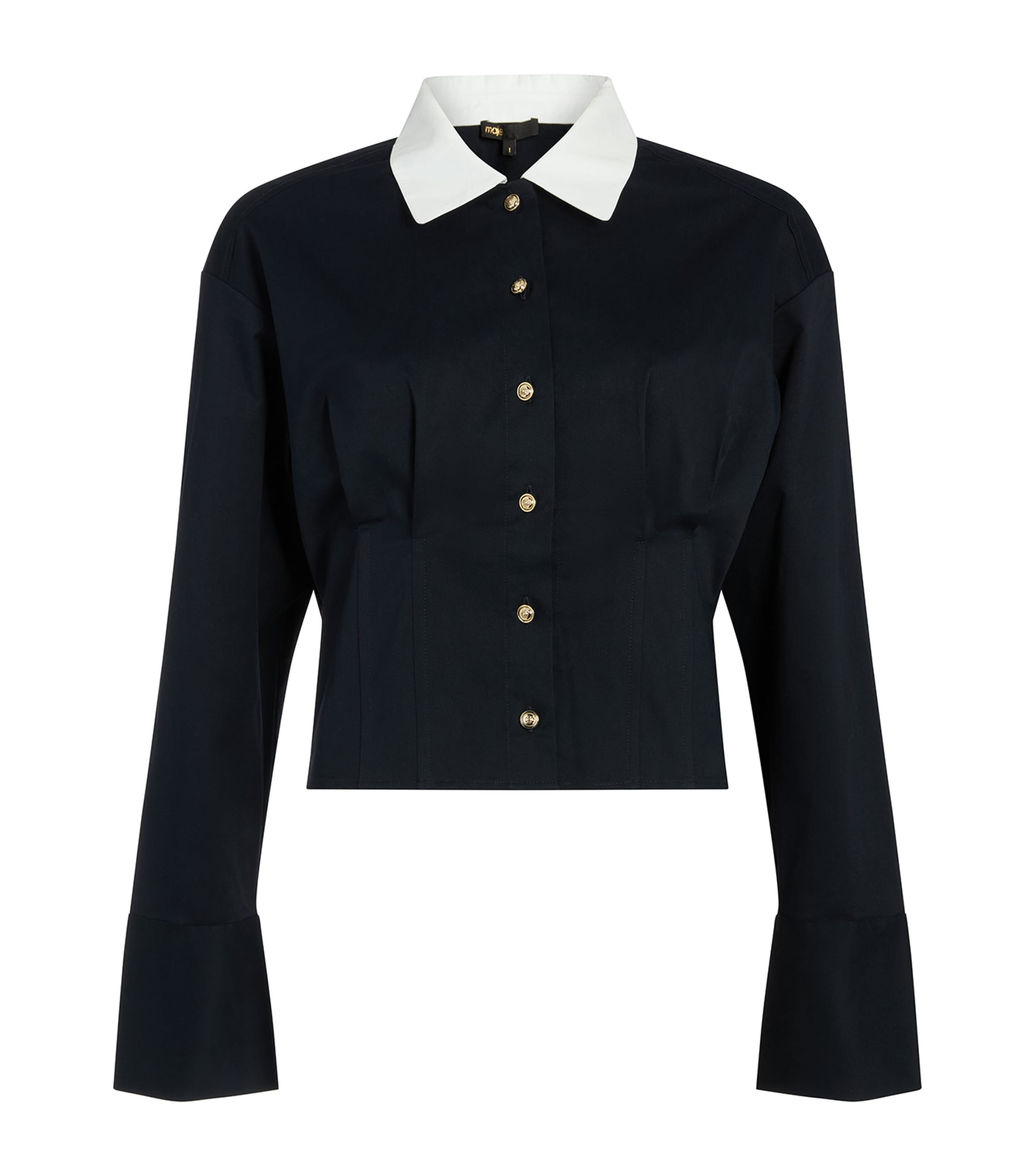 Stretch-Cotton Cropped Shirt