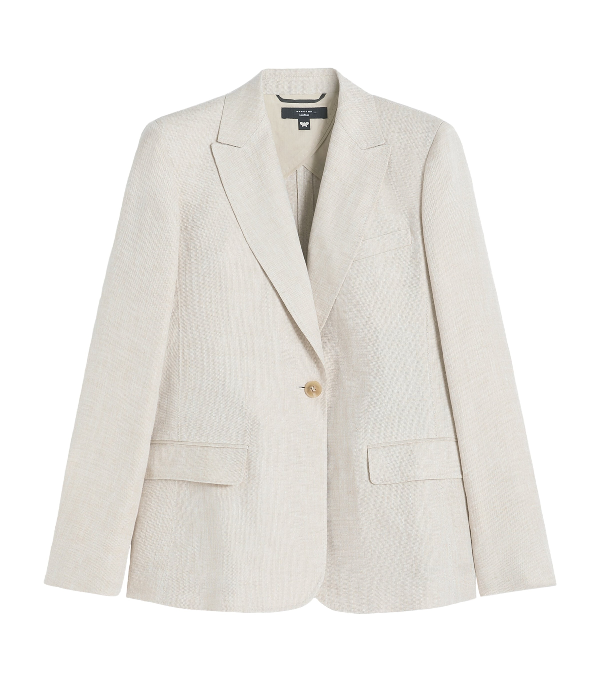 Linen Single-Breasted Blazer