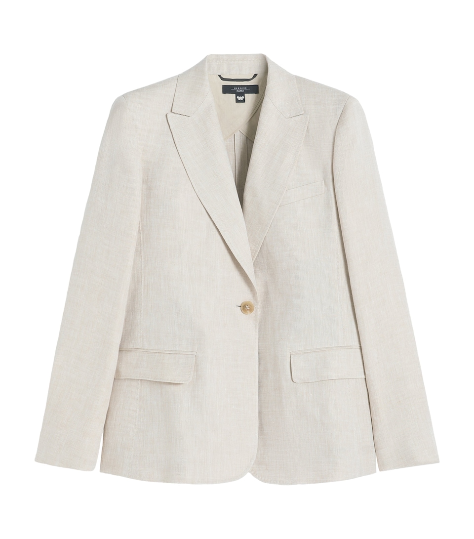 Linen Single-Breasted Blazer