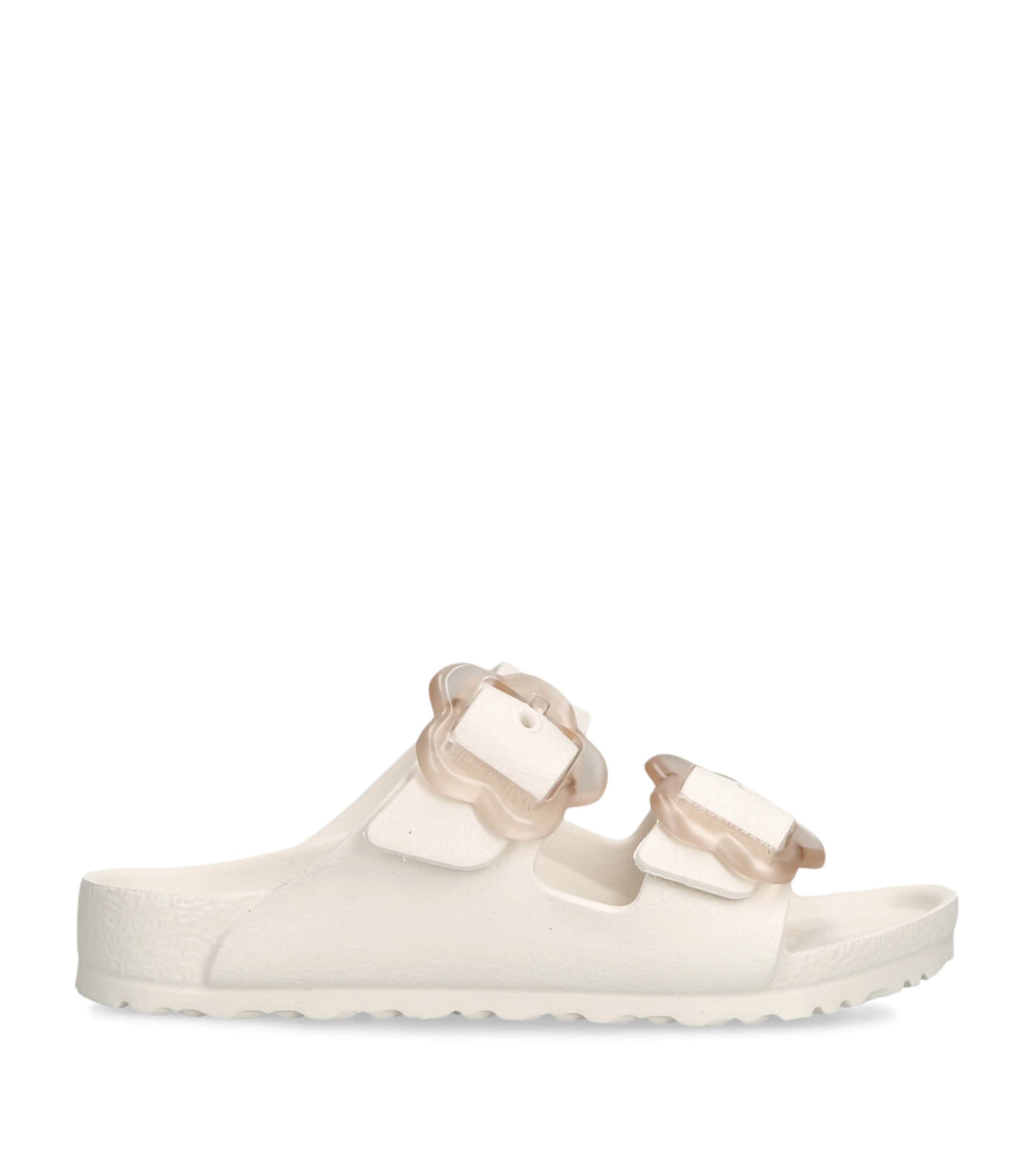 Birkenstock Arizona Flower Sandals White