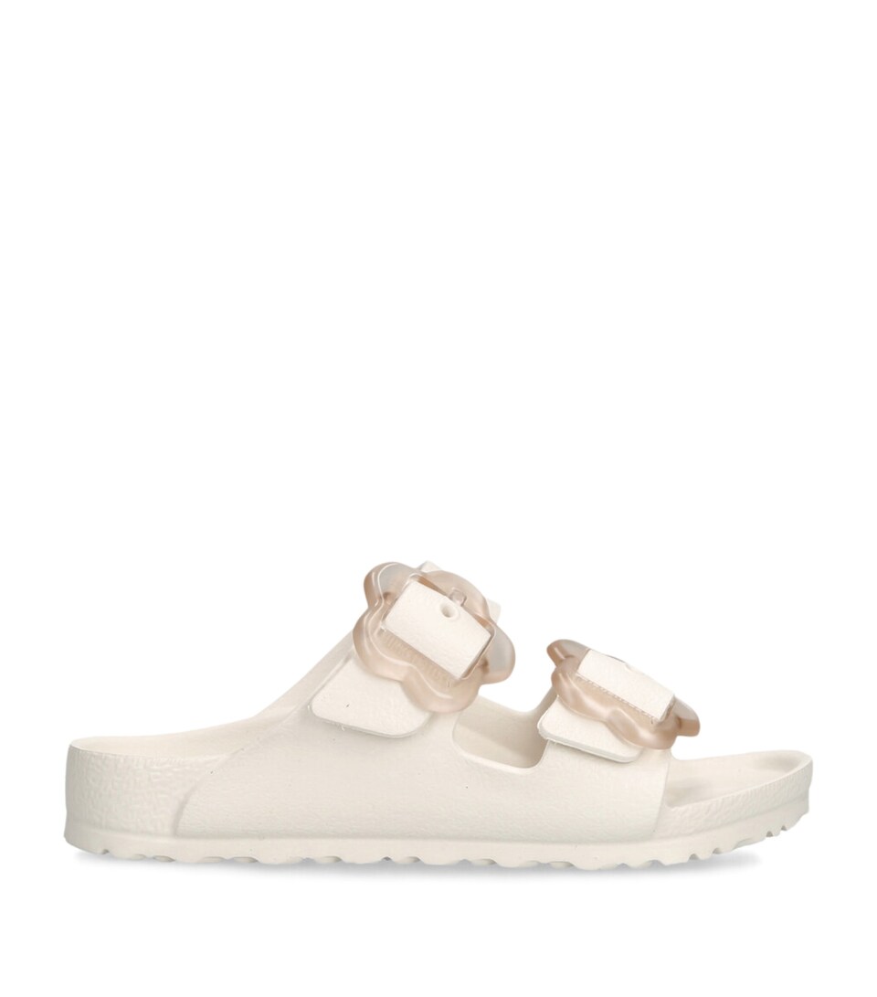 Birkenstock Arizona Flower Sandals White