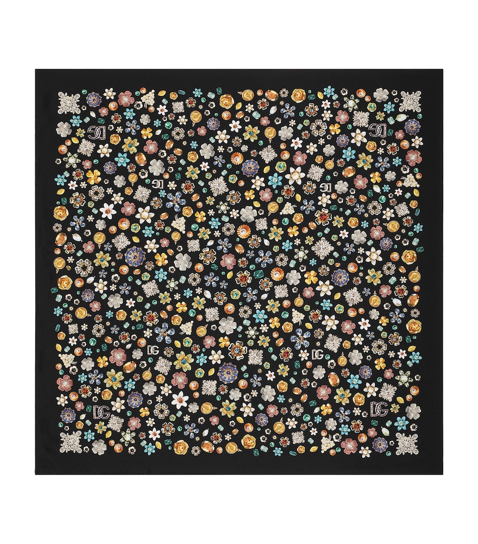 Silk Jewellery Print Scarf