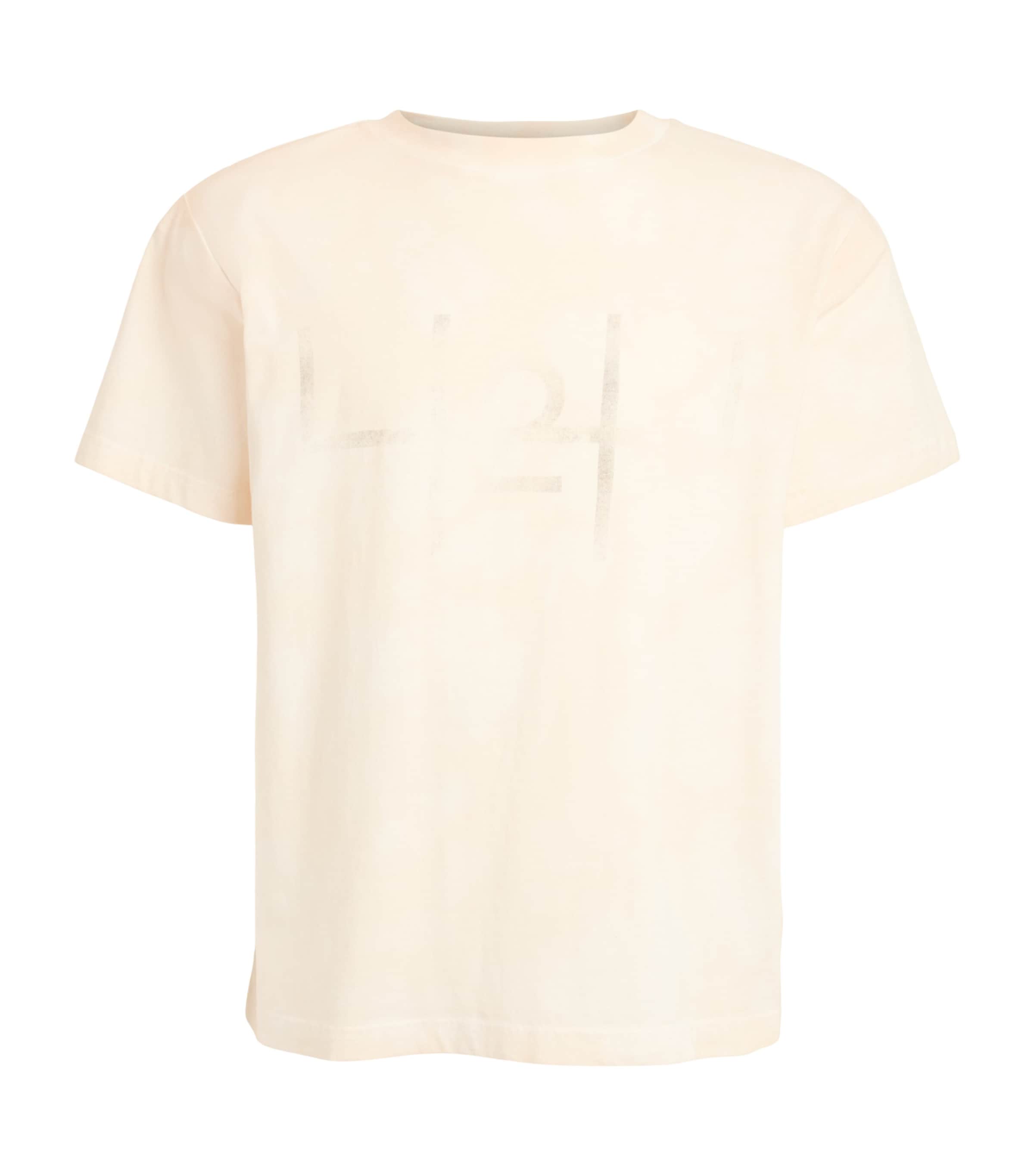 424 Mens Cotton Logo T-Shirt Dirty Wht