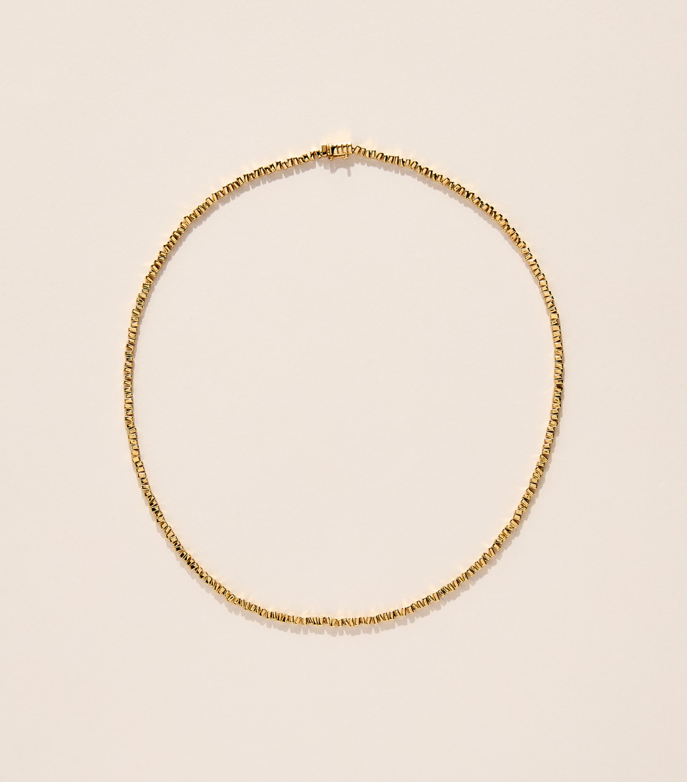 Suzanne Kalan Yellow Gold Golden Age Mini Tennis Necklace Yg