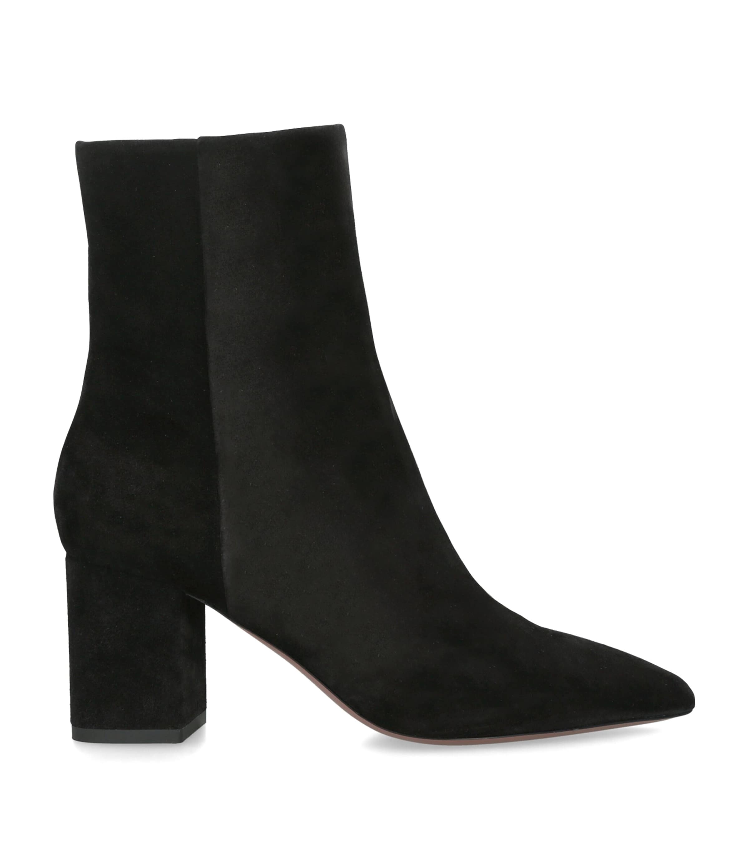 Paris Texas Suede Anja Ankle Boots 70 Black