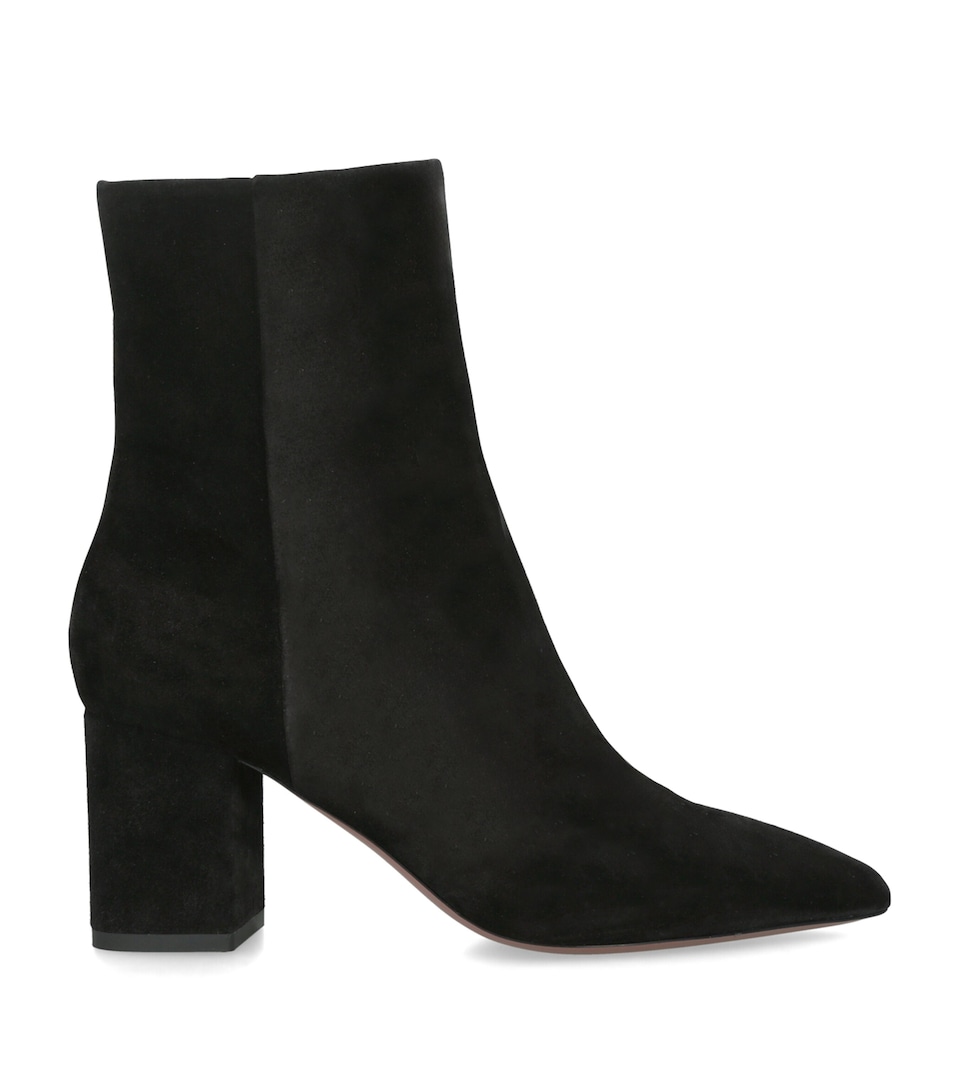 Paris Texas Suede Anja Ankle Boots 70 Black