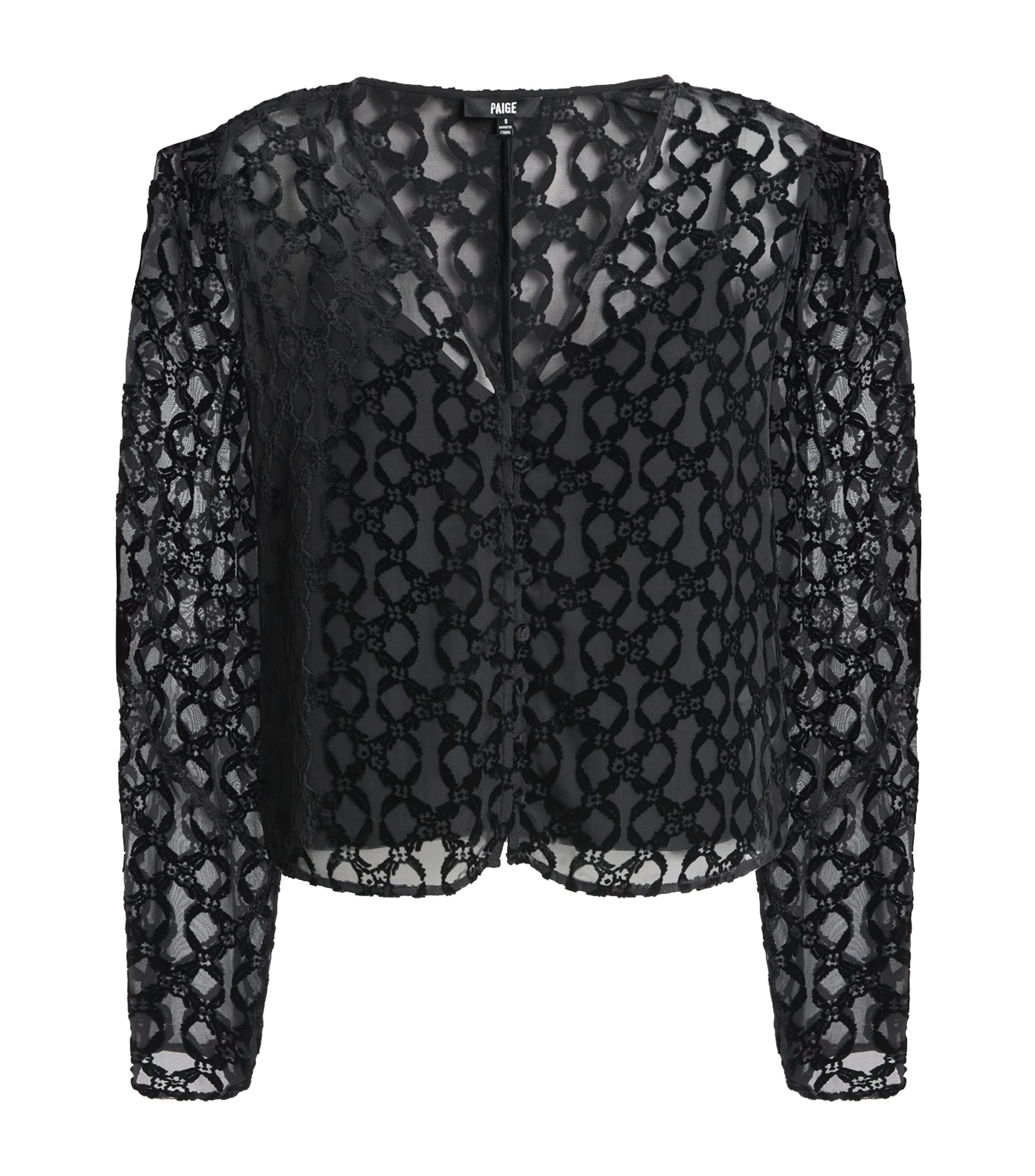 Velvet Jacquard Amaya Blouse
