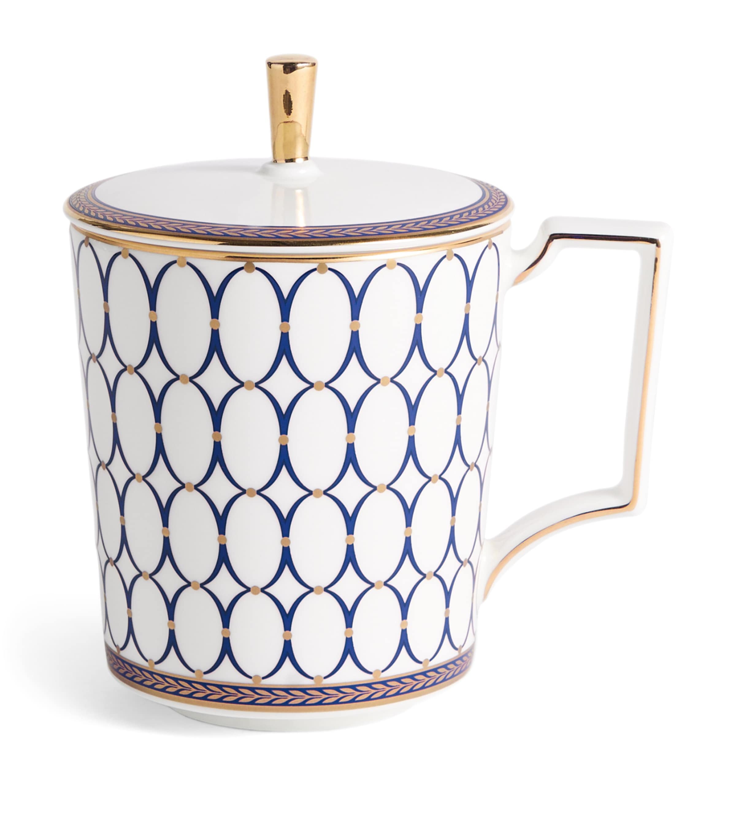 Wedgwood Renaissance Mug with Lid Gold