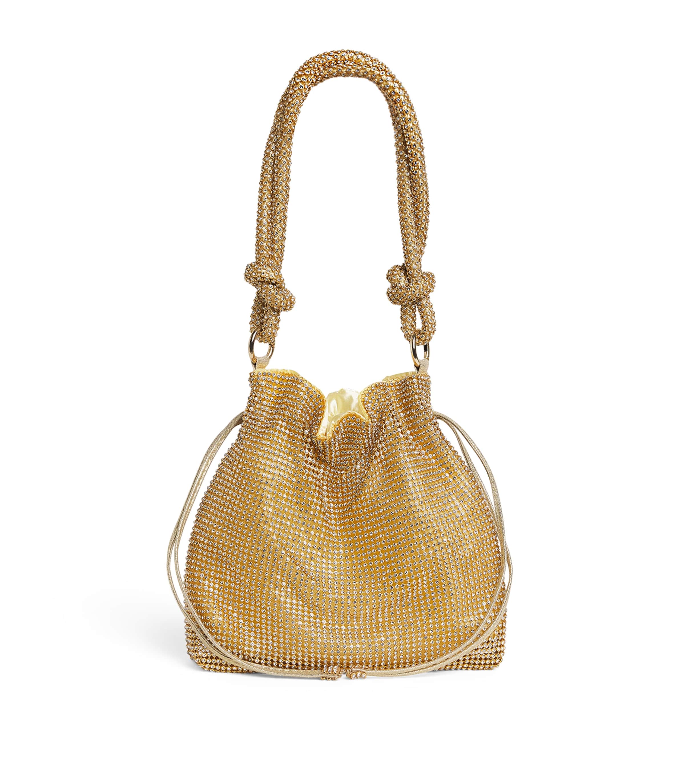 Monnalisa Embellished Bucket Bag Gold