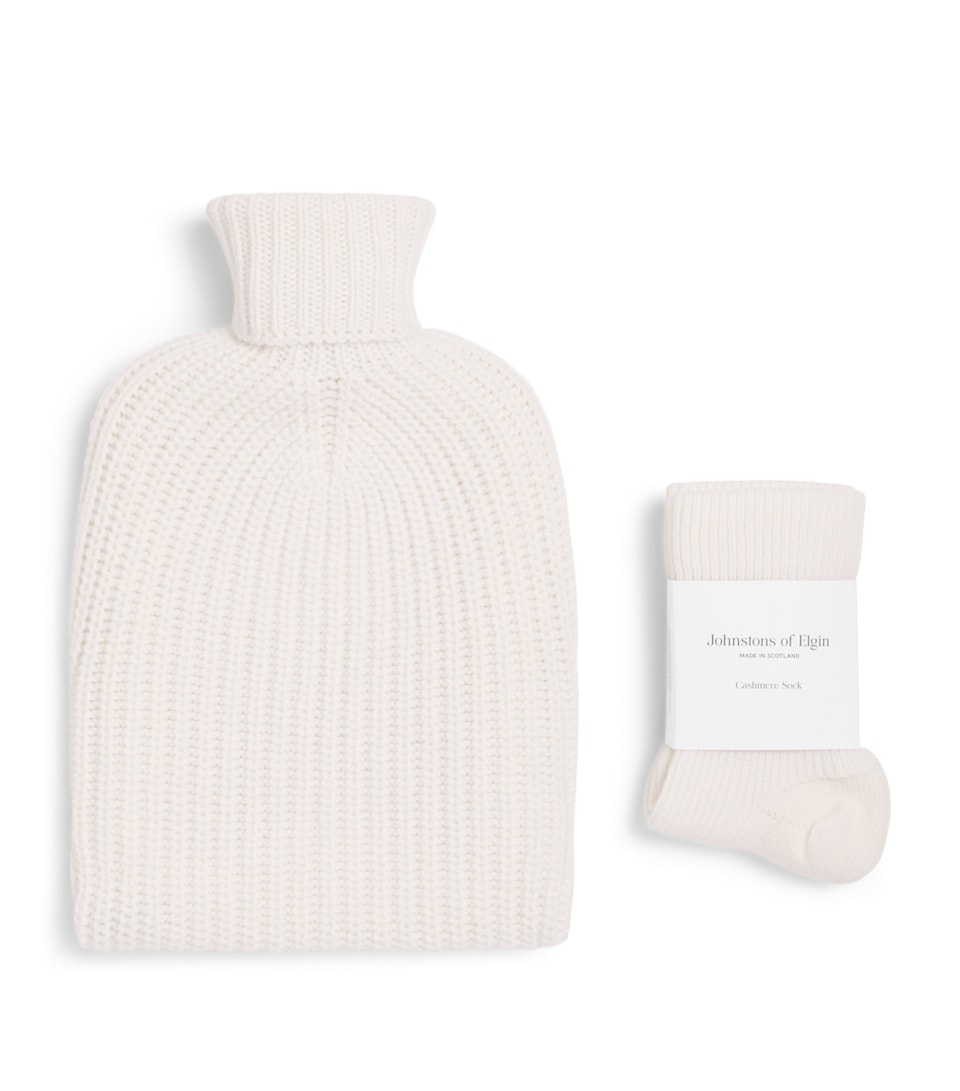Cashmere Hot Water Bottle and Socks Gift Set