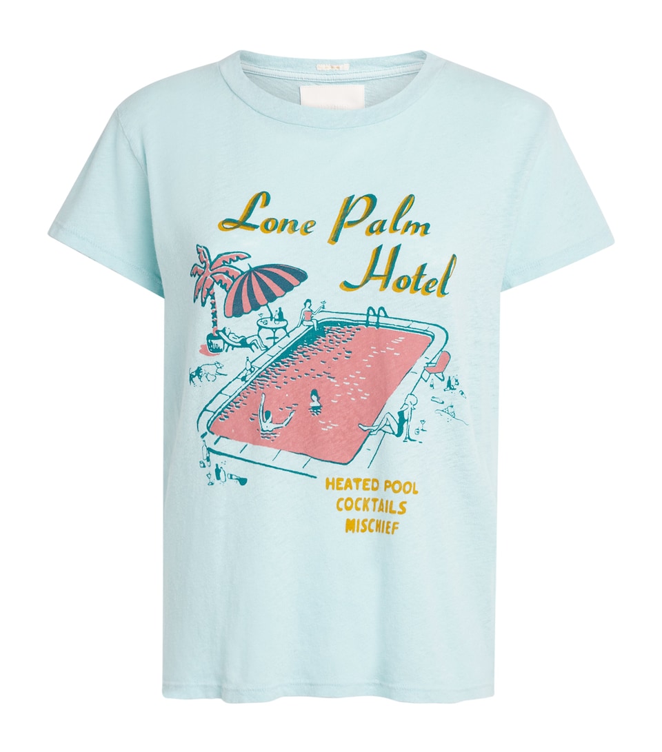 MOTHER Womens The Lil Sinful T-Shirt Lone Palm