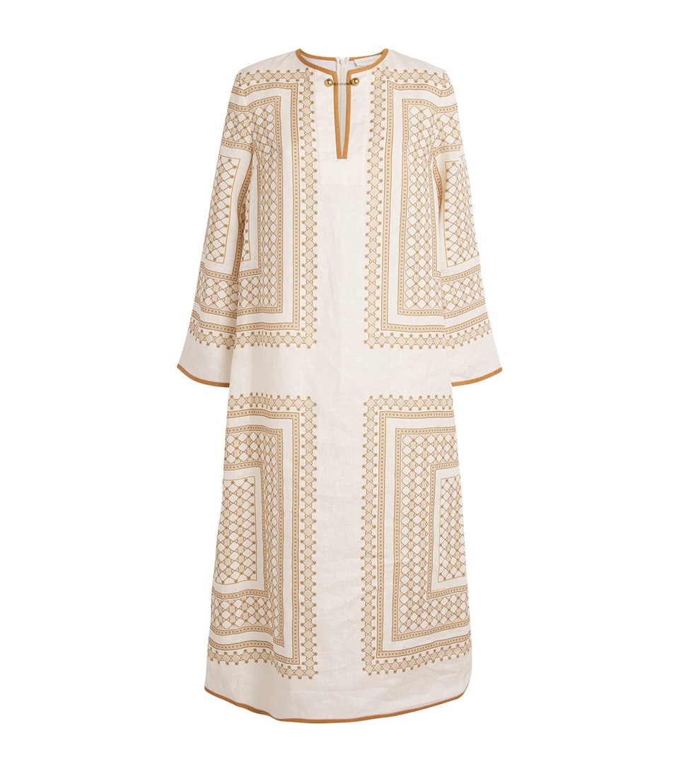 Linen Tunic Midi Dress